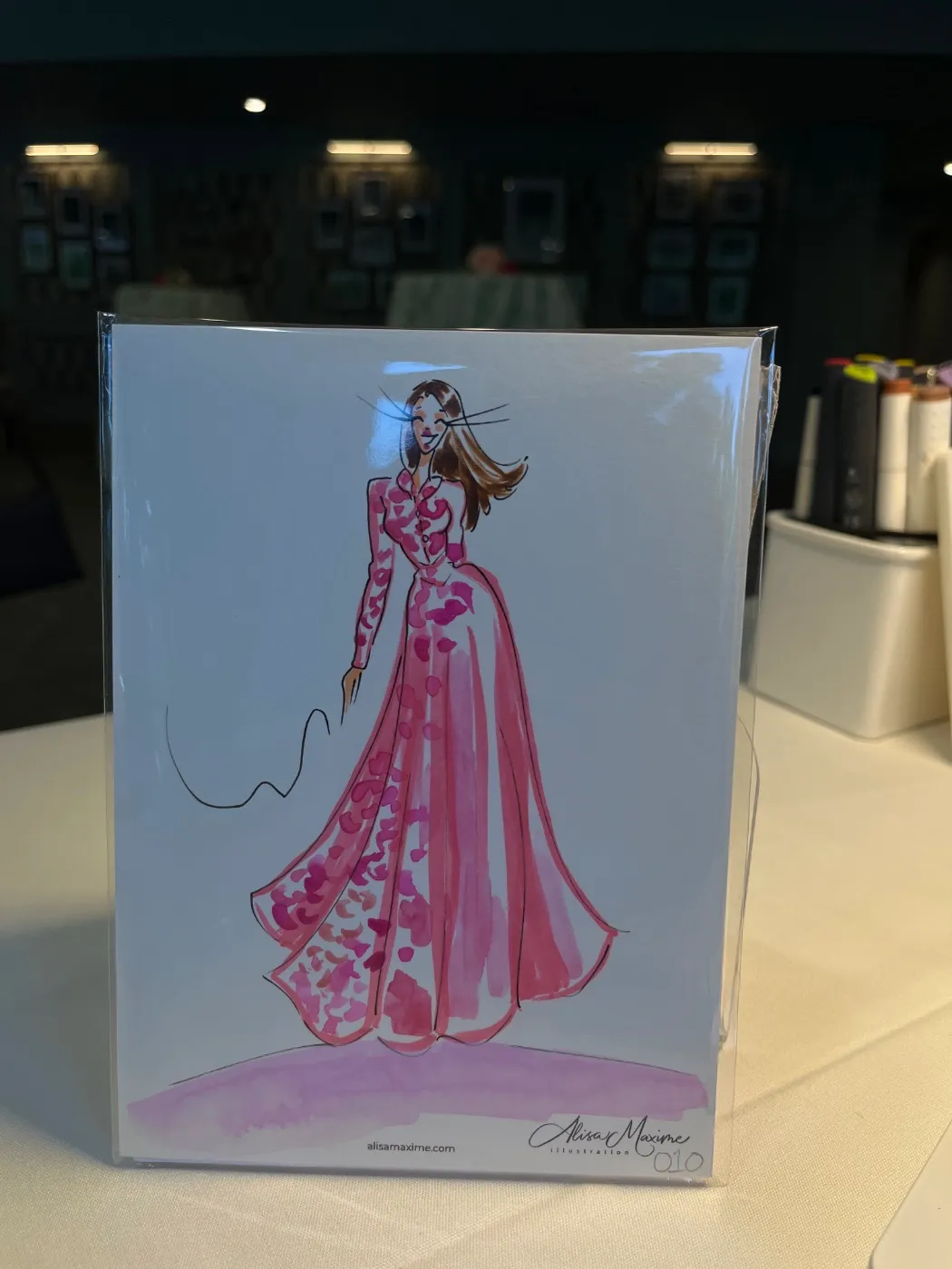 Live fashion sketch 10 from Bridal Shower in Houston