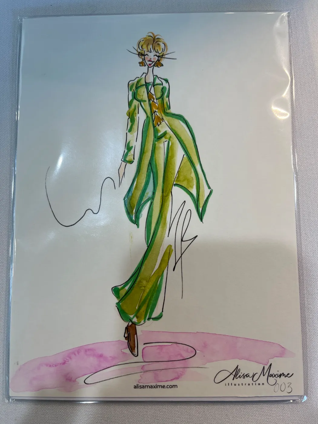Live fashion sketch 3 from Bridal Shower in Houston