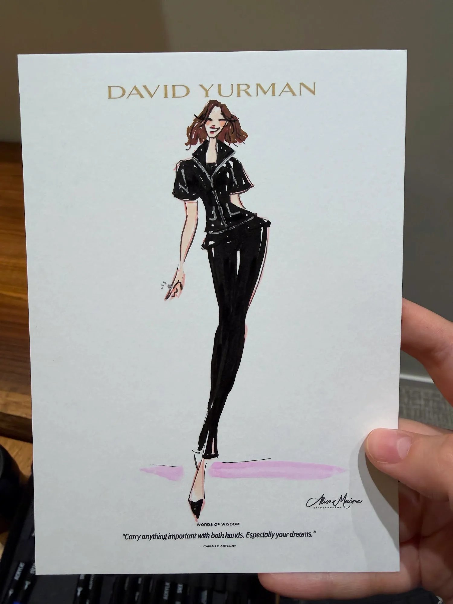 Live fashion sketch 8 from Elegant Evening with David Yurman in King of Prussia