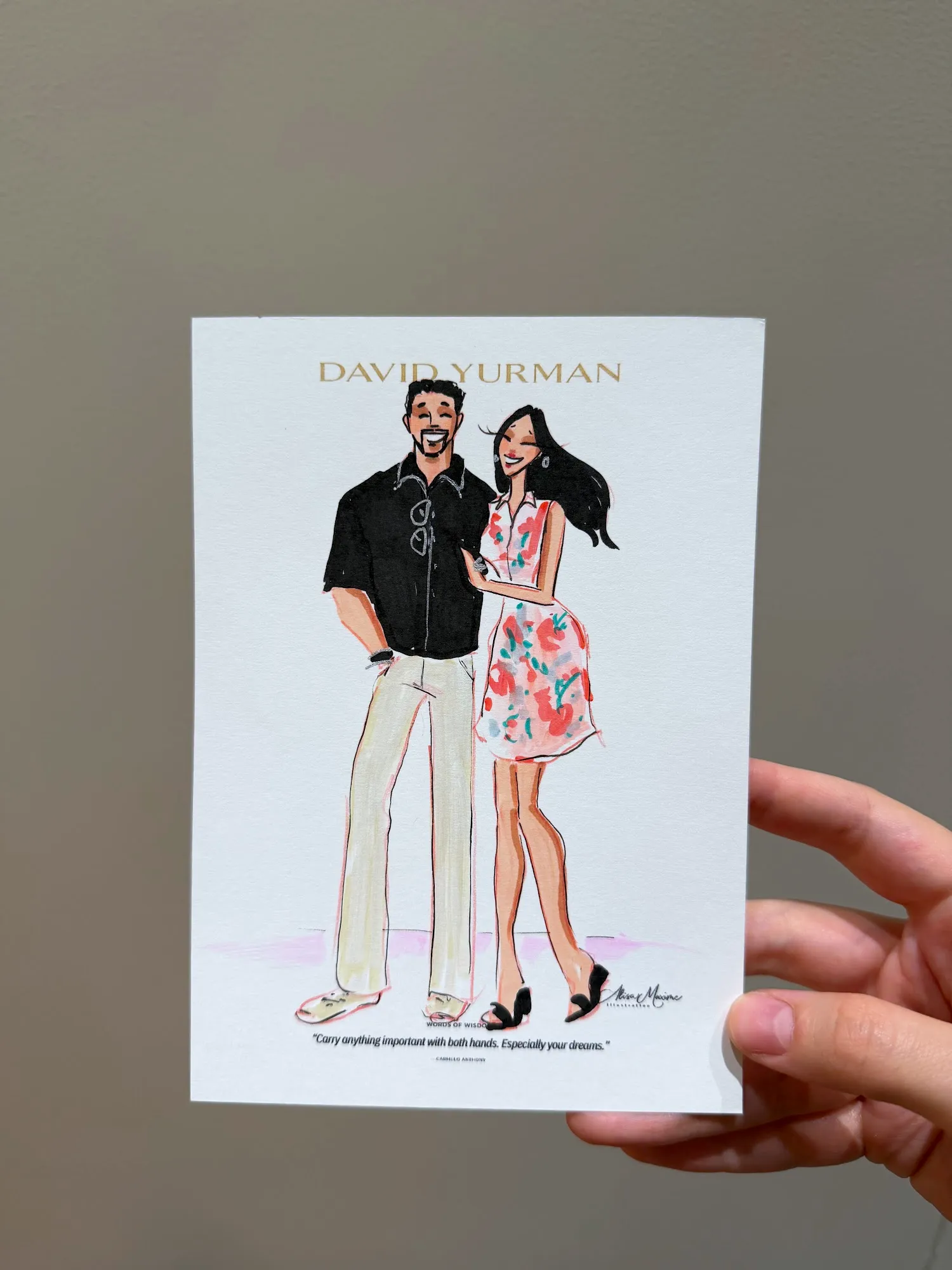 Live fashion sketch 3 from Elegant Evening with David Yurman in King of Prussia