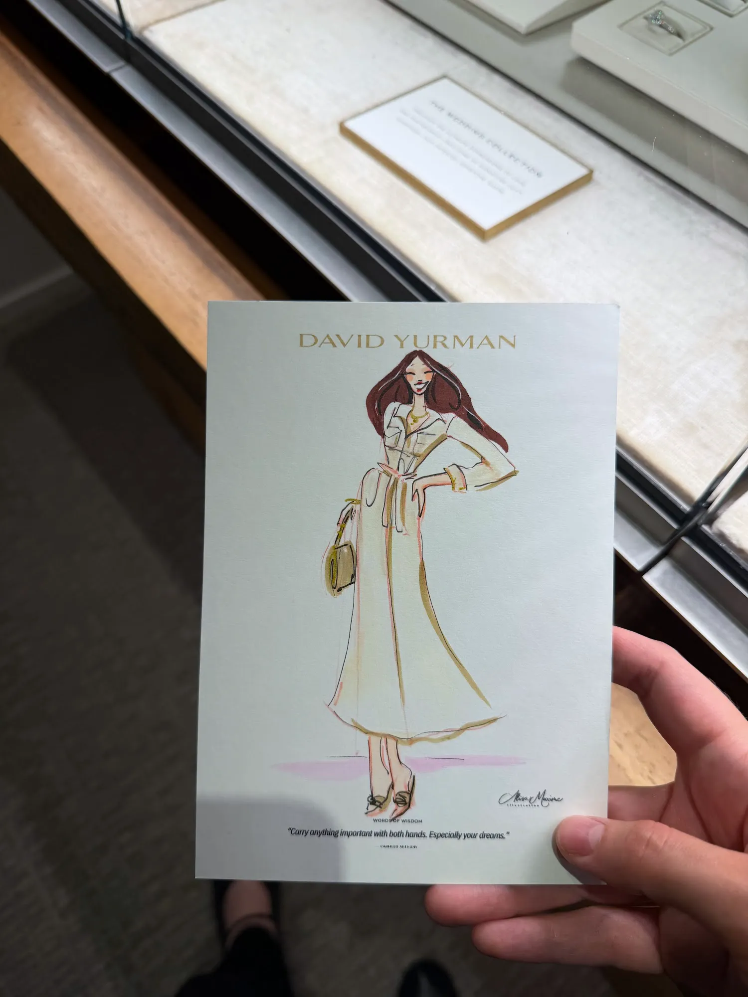 Live fashion sketch 5 from Elegant Evening with David Yurman in King of Prussia