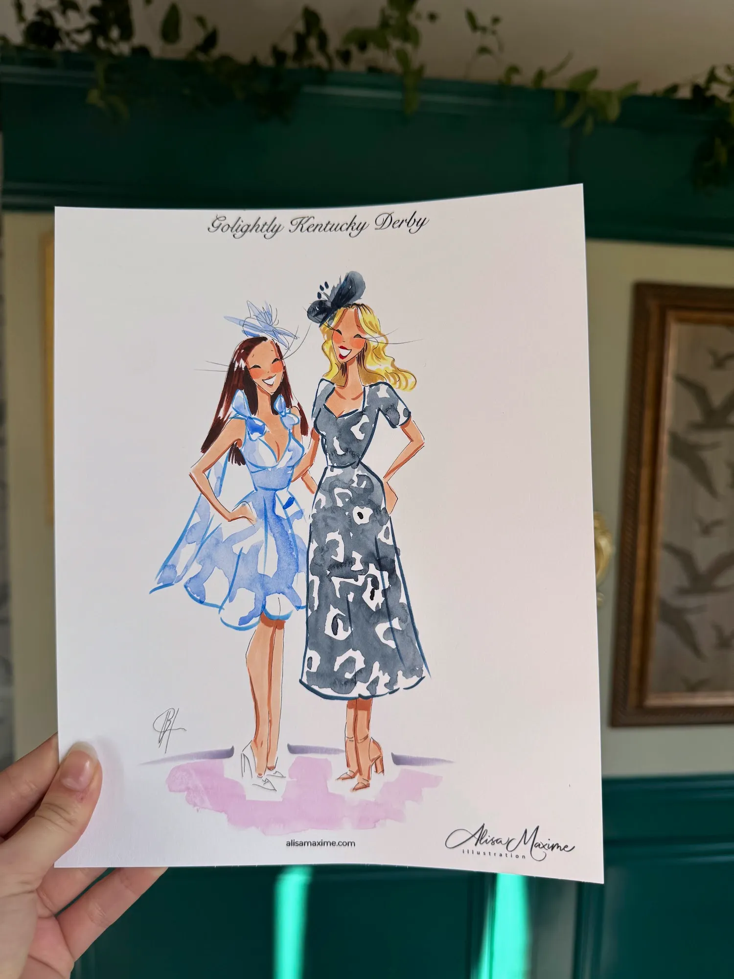Live fashion sketch 8 from Kentucky Derby Celebration in Dallas