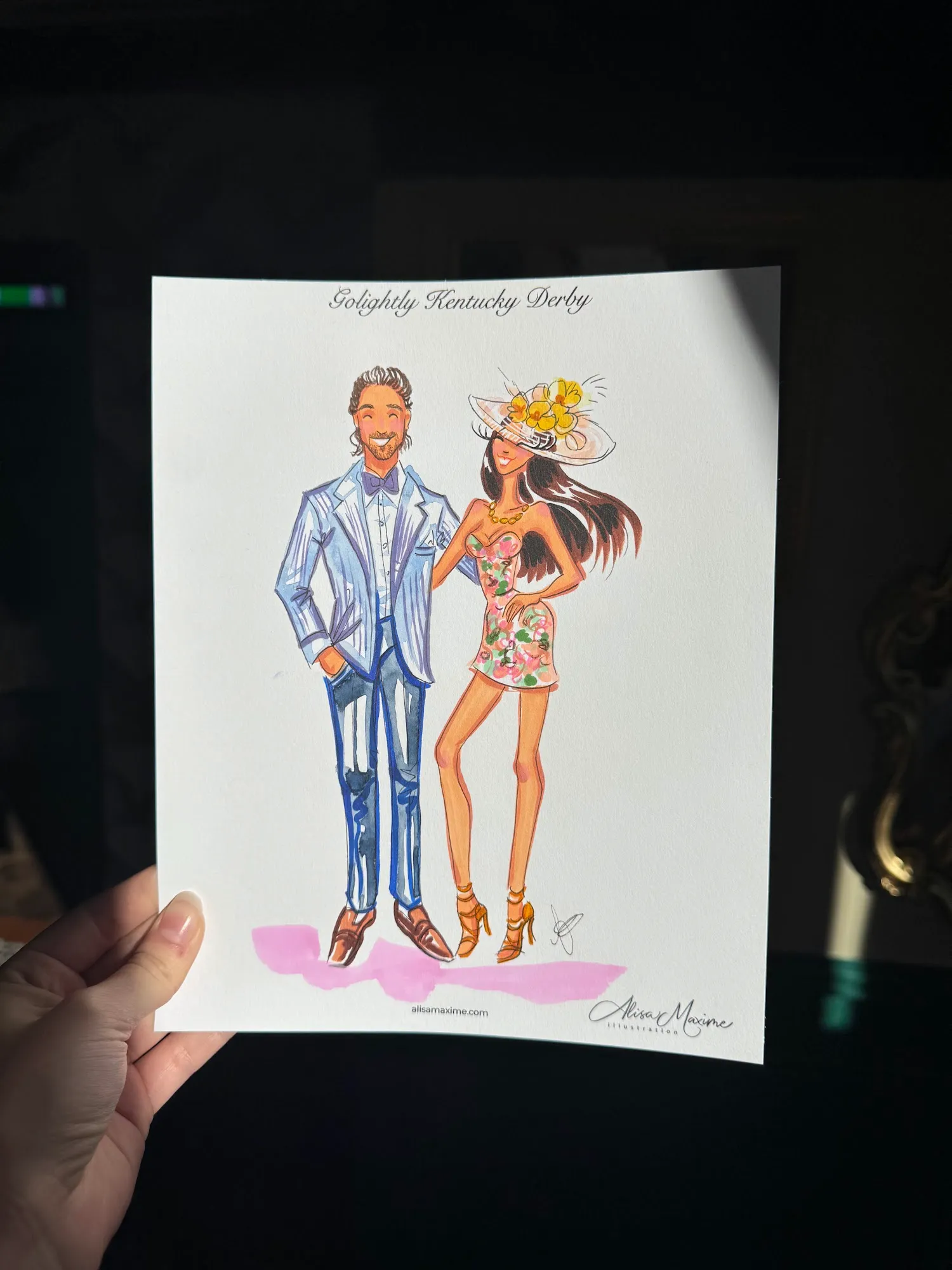 Live fashion sketch 11 from Kentucky Derby Celebration in Dallas