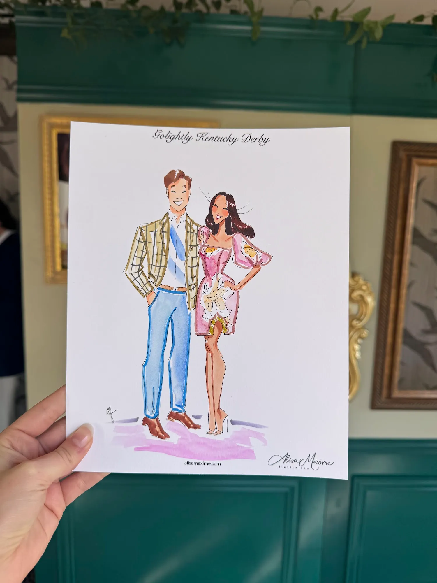 Live fashion sketch 5 from Kentucky Derby Celebration in Dallas