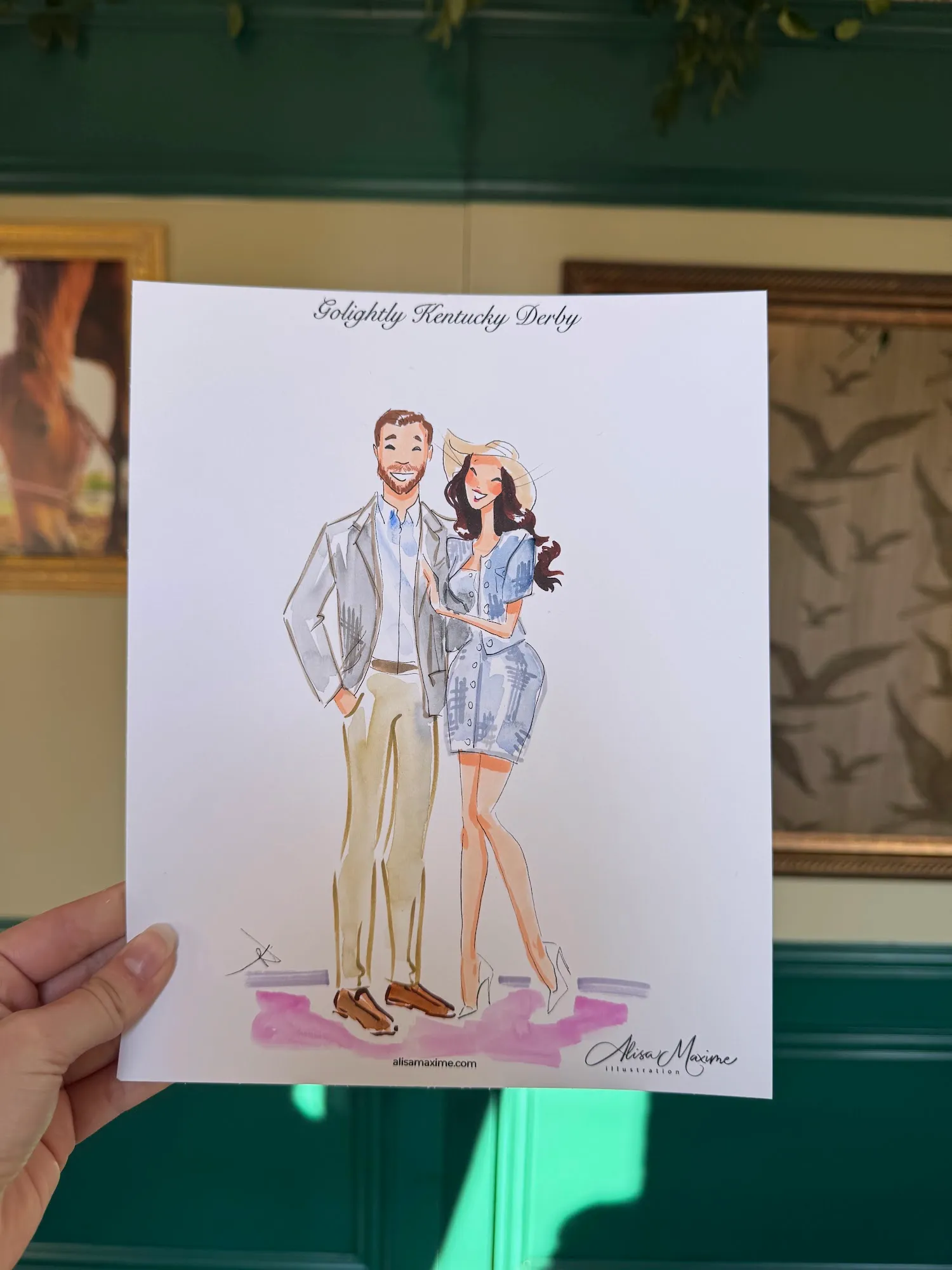 Live fashion sketch 12 from Kentucky Derby Celebration in Dallas