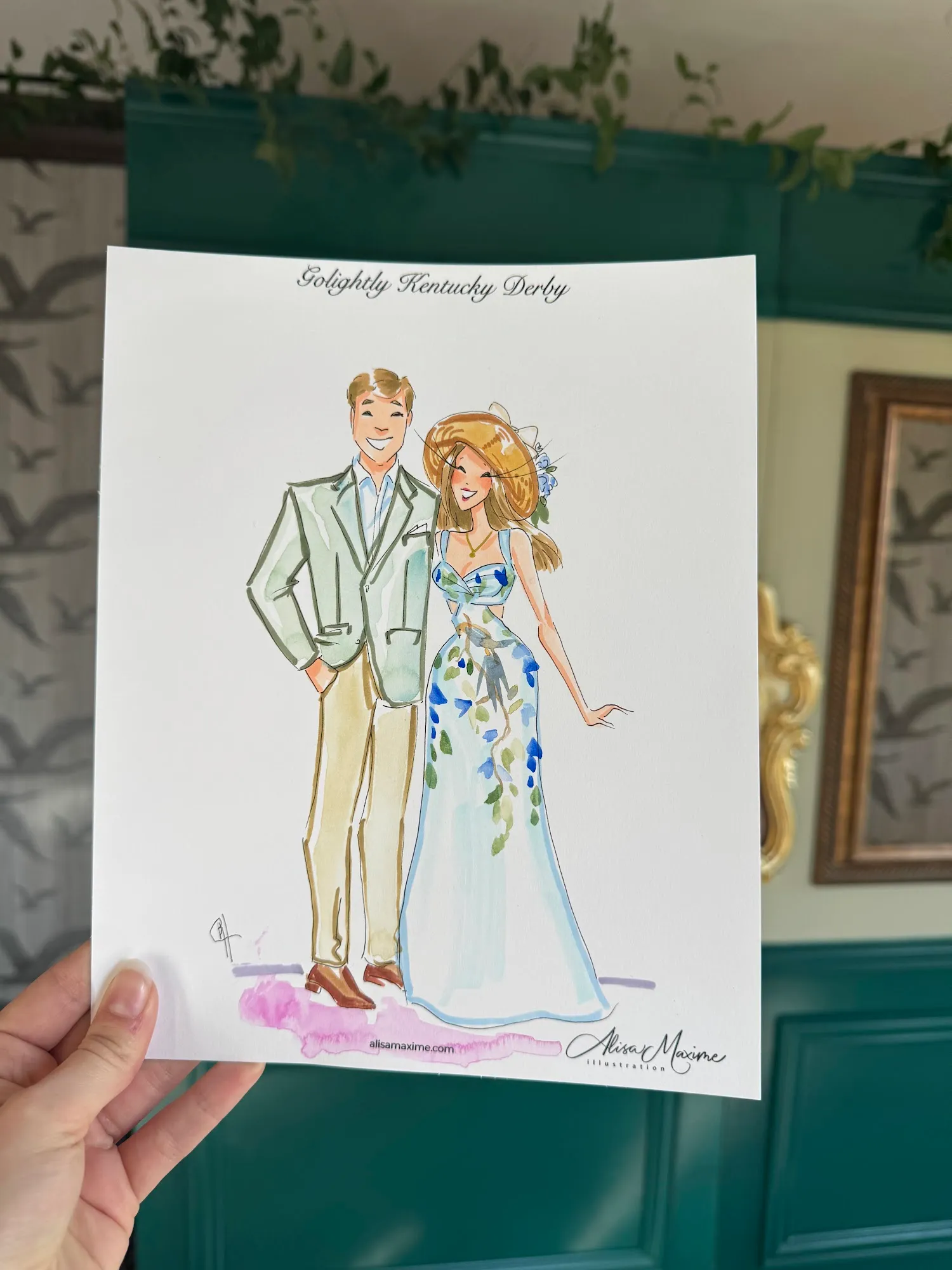 Live fashion sketch 6 from Kentucky Derby Celebration in Dallas