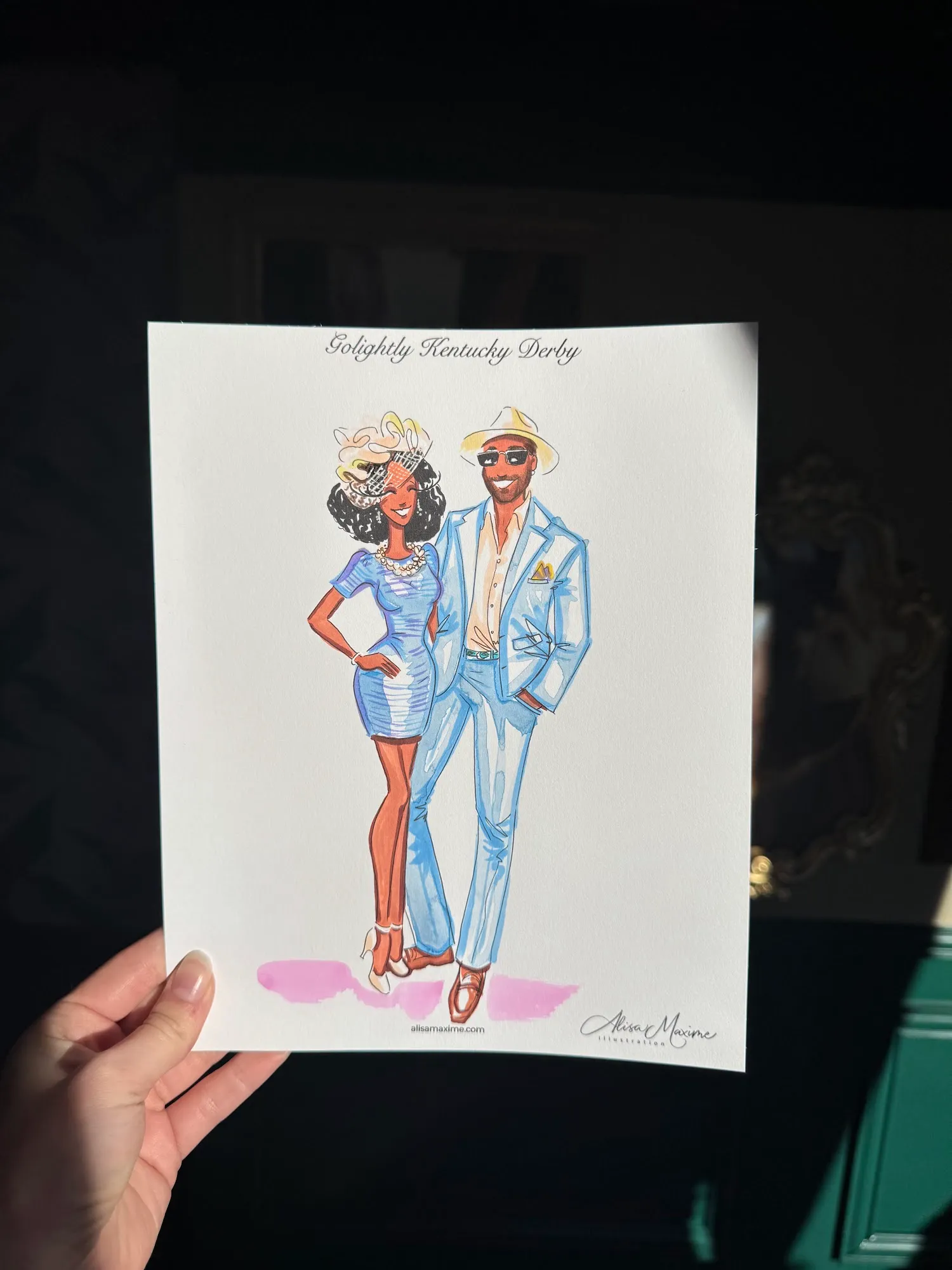 Live fashion sketch 13 from Kentucky Derby Celebration in Dallas
