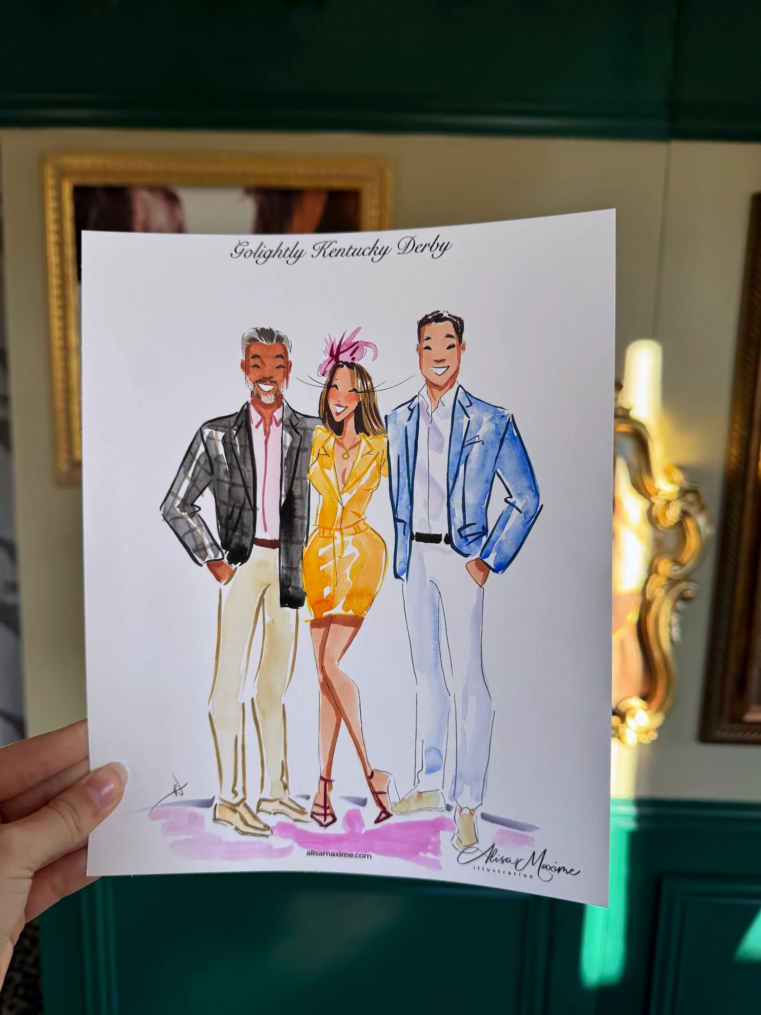 Live fashion sketch 14 from Kentucky Derby Celebration in Dallas