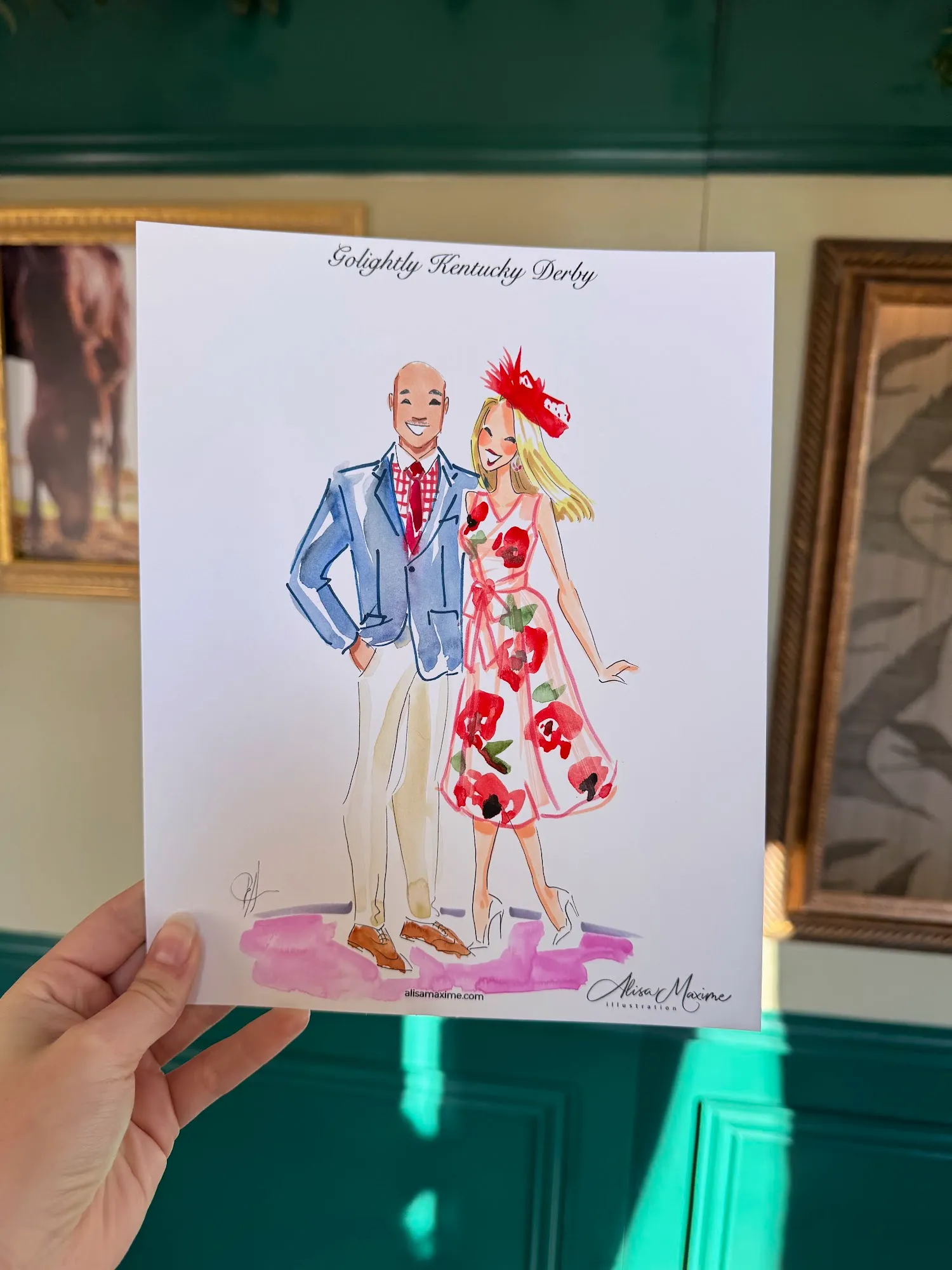 Live fashion sketch 10 from Kentucky Derby Celebration in Dallas