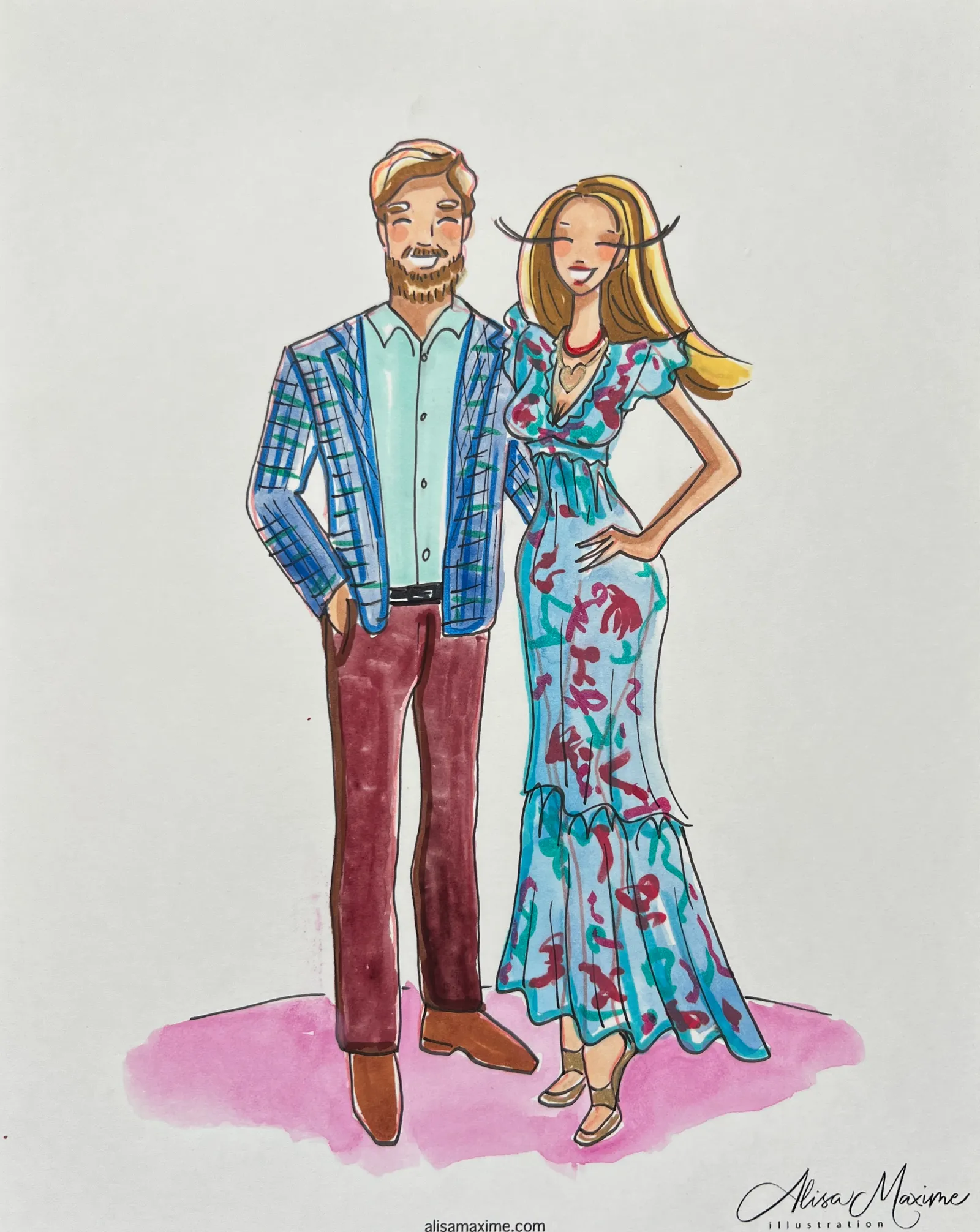 Live fashion sketch 11 from Artistic Evening at Balthazar Cellars, Houston