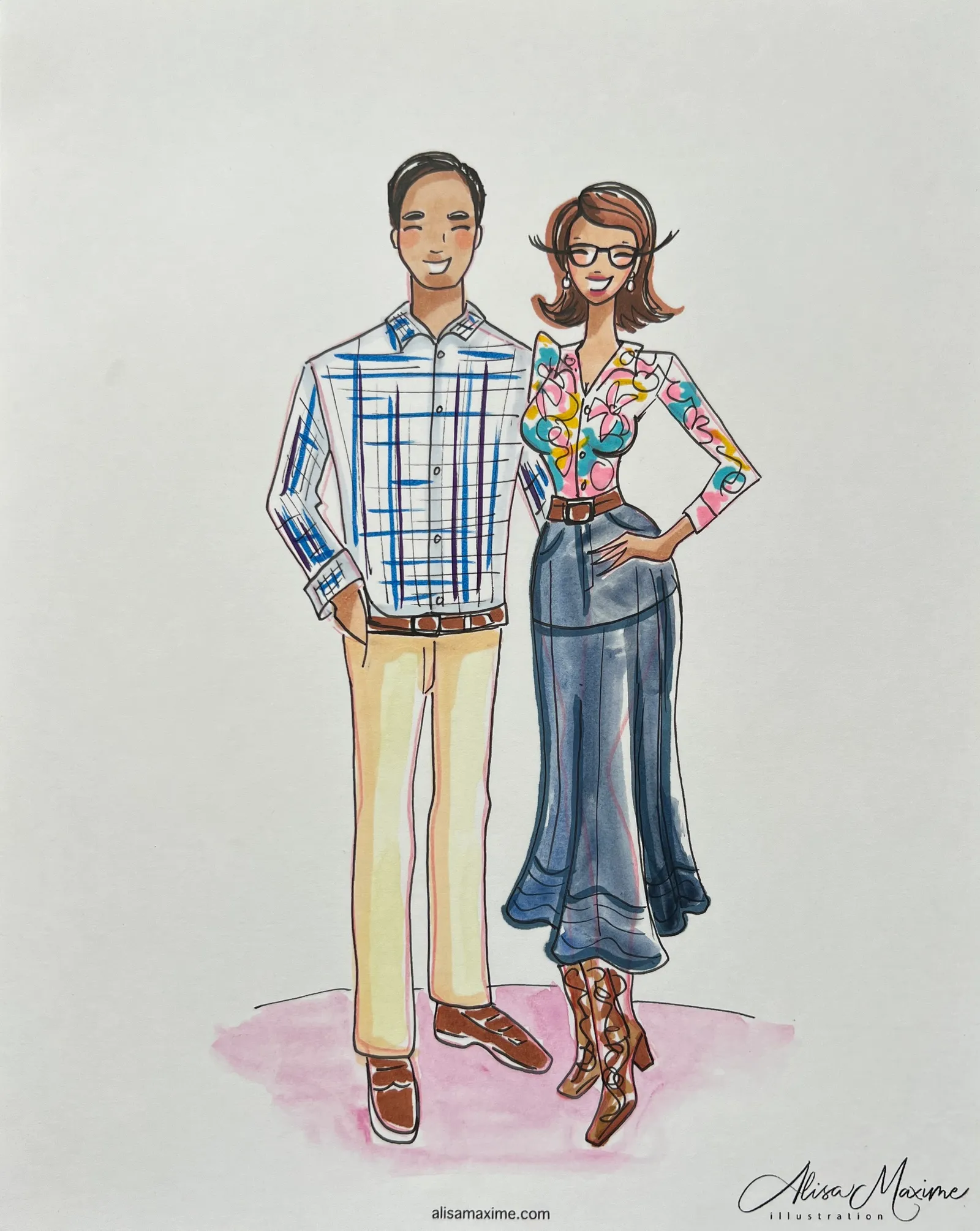 Live fashion sketch 15 from Artistic Evening at Balthazar Cellars, Houston