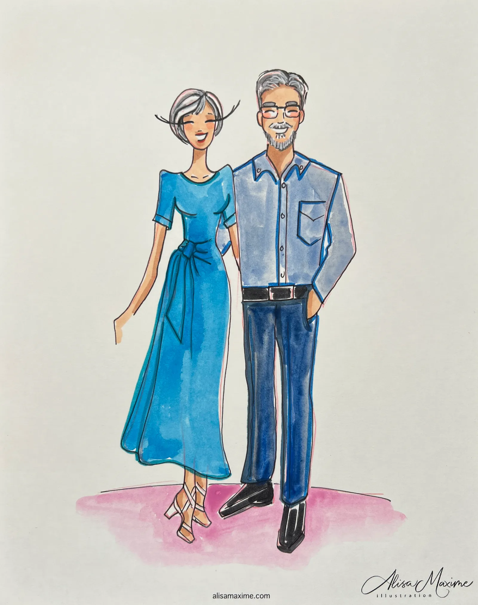 Live fashion sketch 9 from Artistic Evening at Balthazar Cellars, Houston