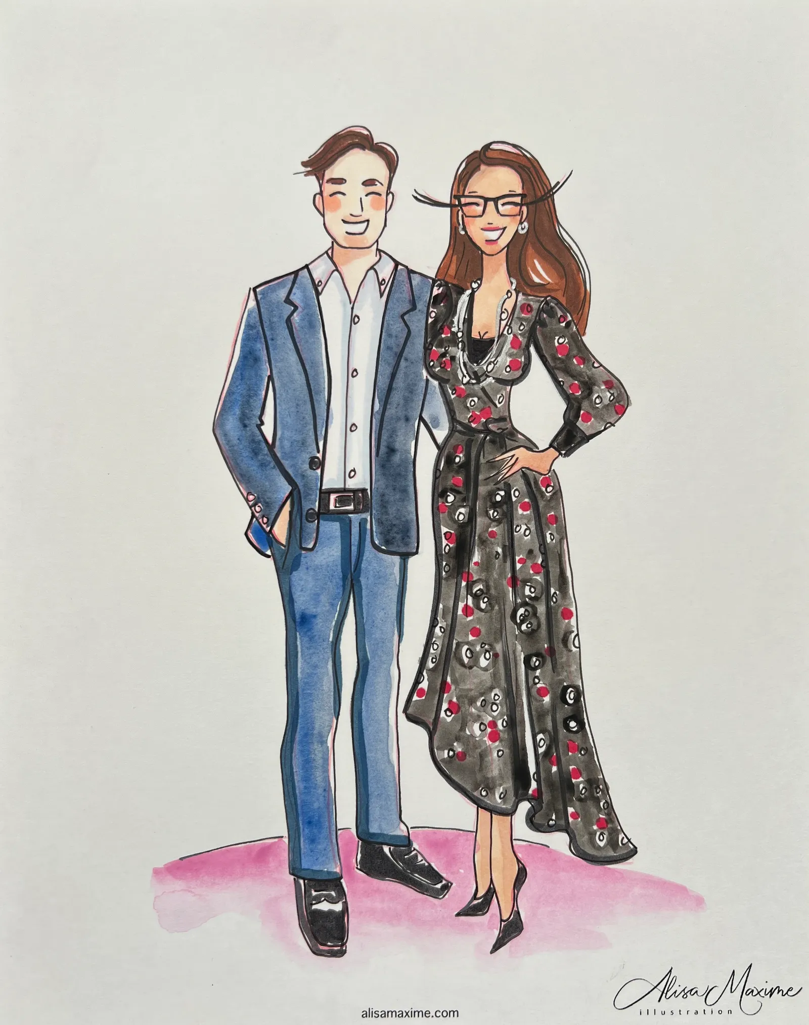 Live fashion sketch 13 from Artistic Evening at Balthazar Cellars, Houston