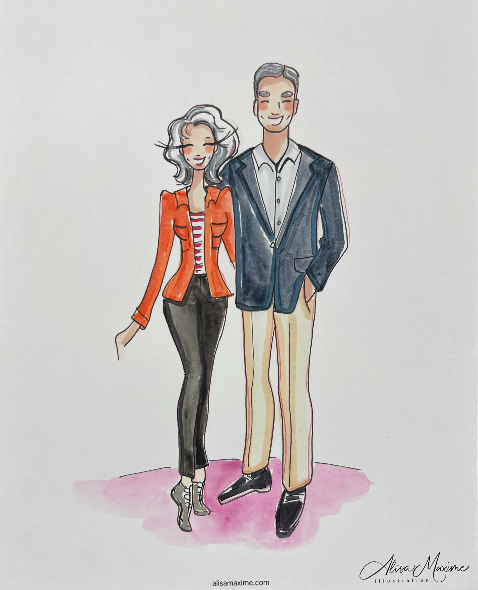 Live fashion sketch 8 from Artistic Evening at Balthazar Cellars, Houston