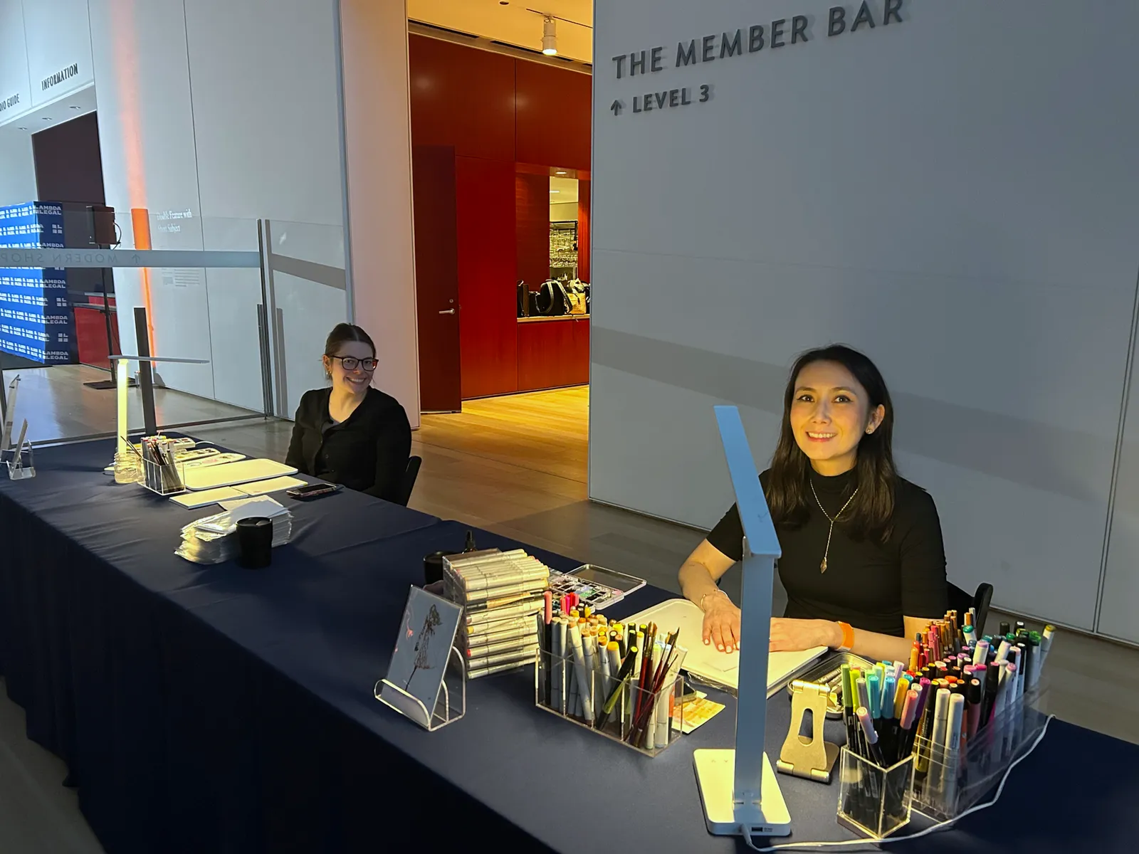 Our table at The Art Institute of Chicago