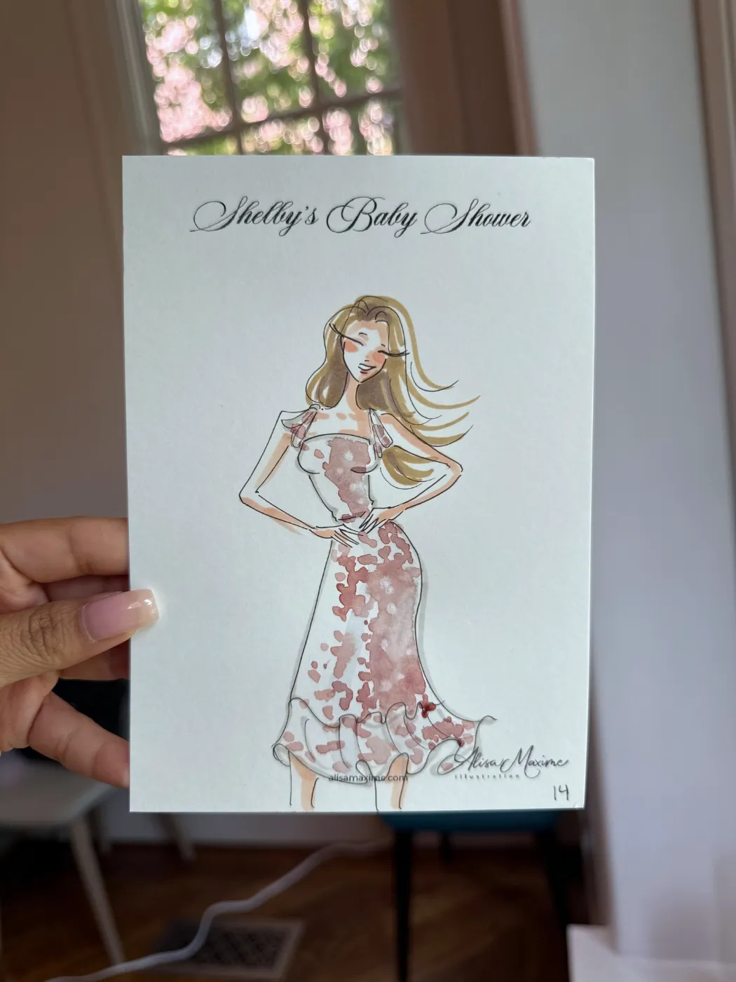 Live fashion sketch 13 from Baby Shower in Dallas