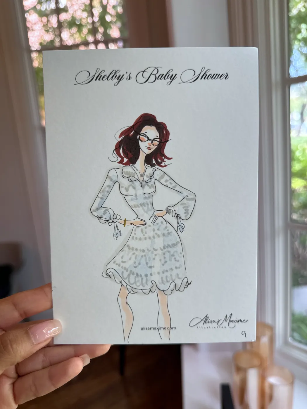 Live fashion sketch 8 from Baby Shower in Dallas