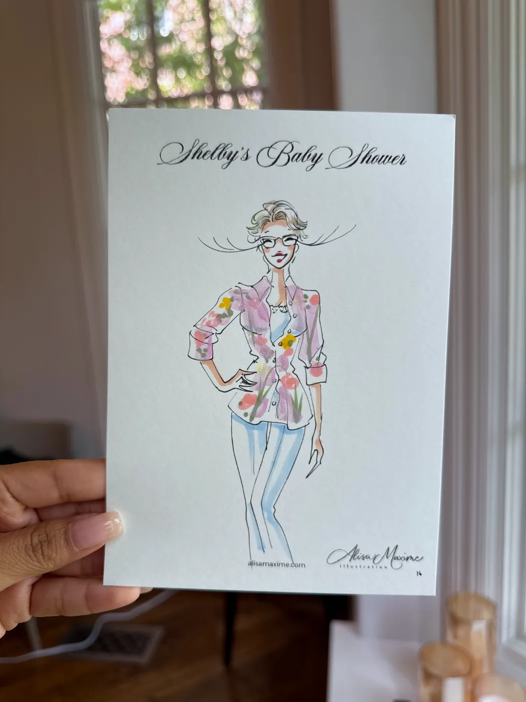 Live fashion sketch 15 from Baby Shower in Dallas
