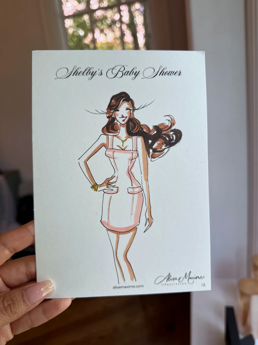 Live fashion sketch 11 from Baby Shower in Dallas