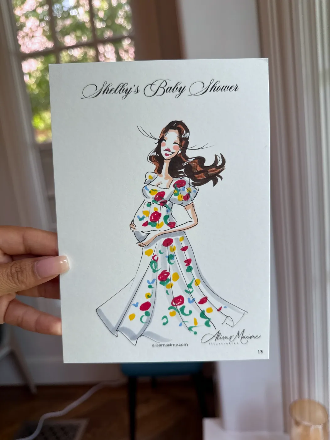 Live fashion sketch 12 from Baby Shower in Dallas