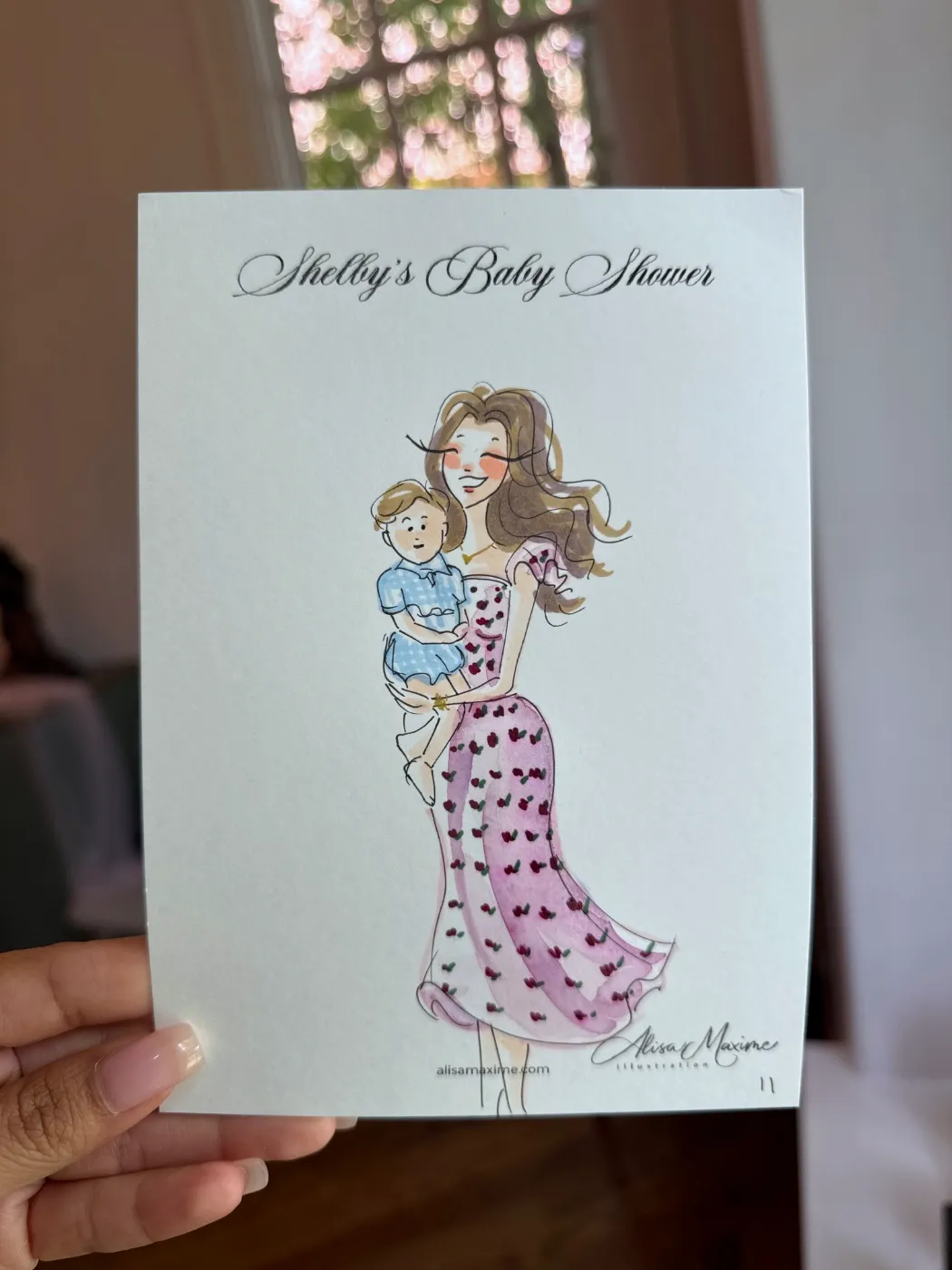 Live fashion sketch 10 from Baby Shower in Dallas