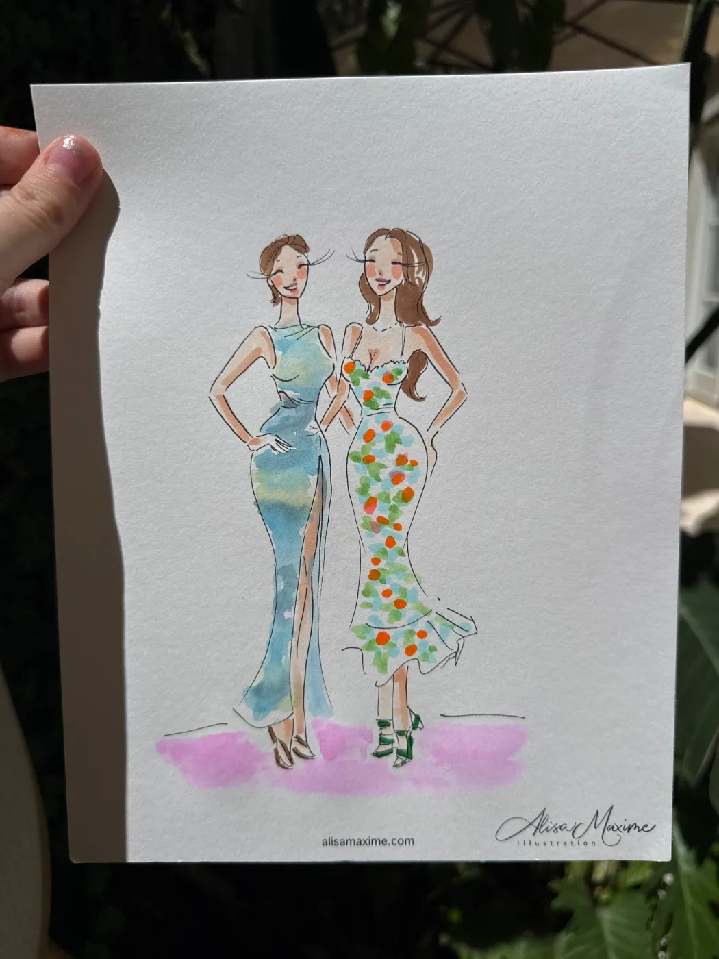 Live fashion sketch 10 from Bridal Shower at The Peninsula Beverly Hills