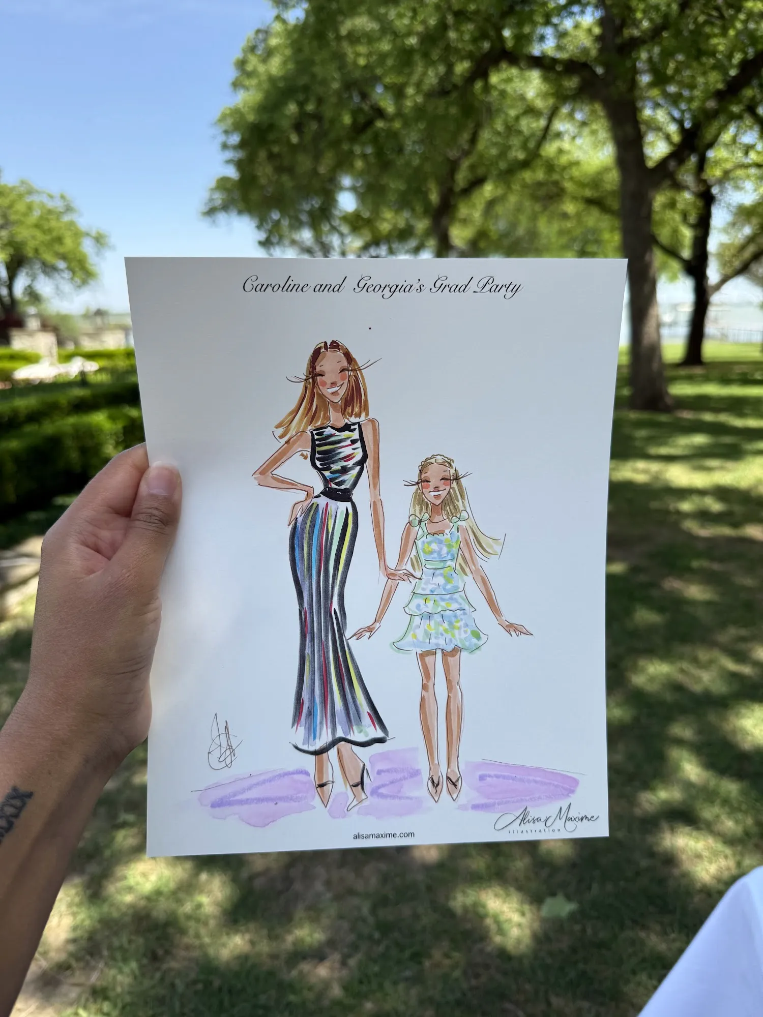 Live fashion sketch 11 from Graduation Party in Dallas