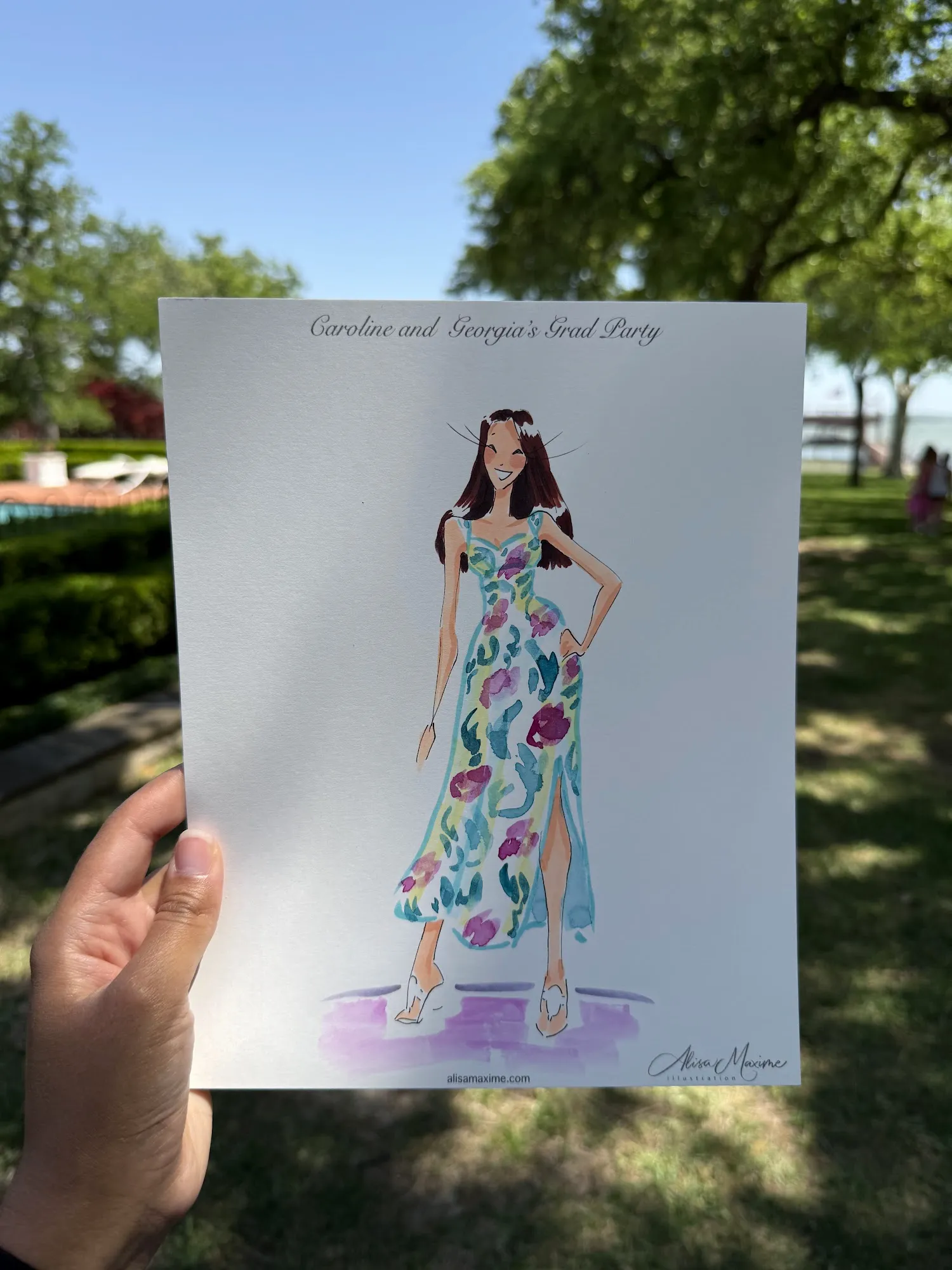 Live fashion sketch 7 from Graduation Party in Dallas