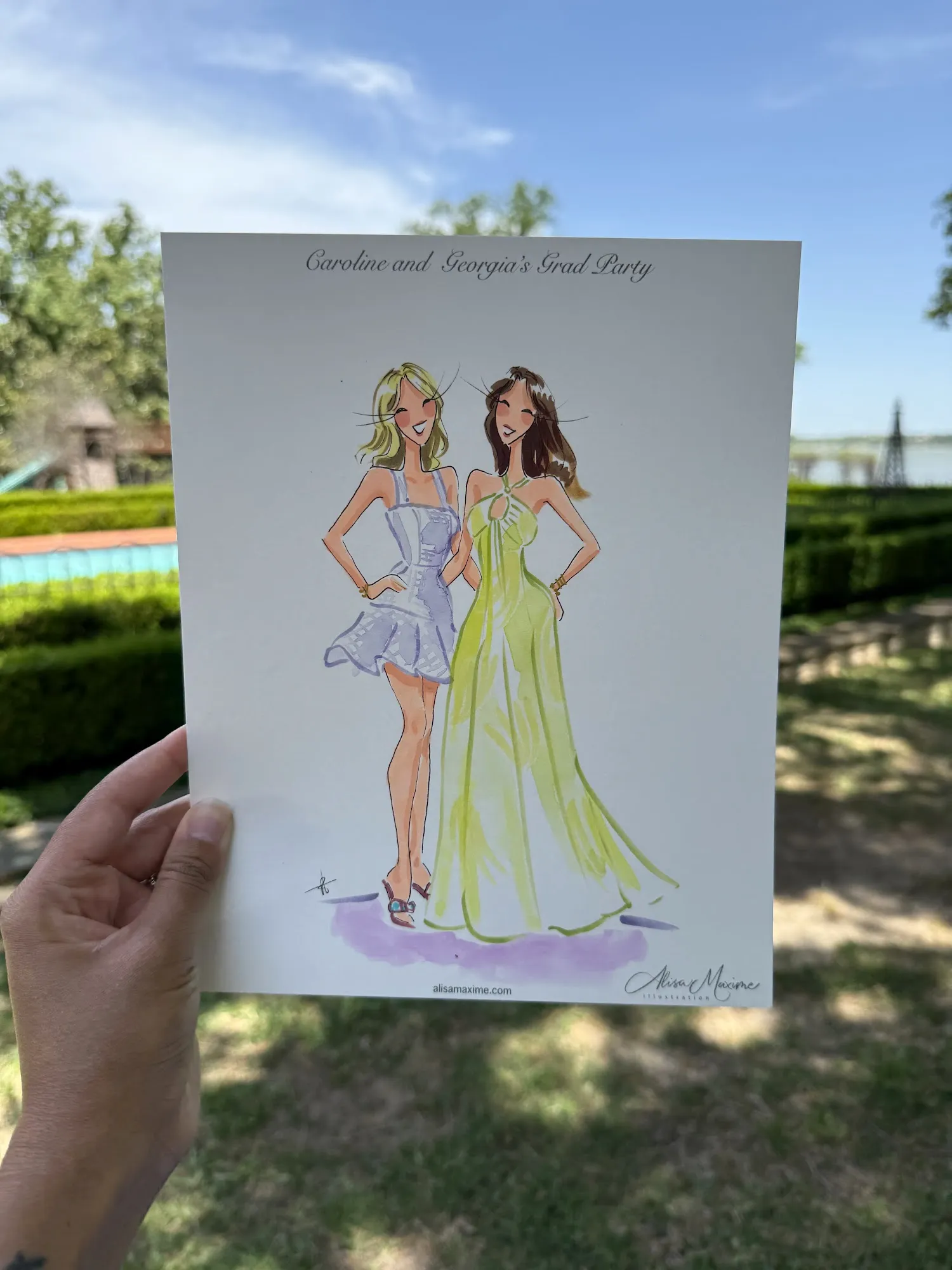 Live fashion sketch 13 from Graduation Party in Dallas