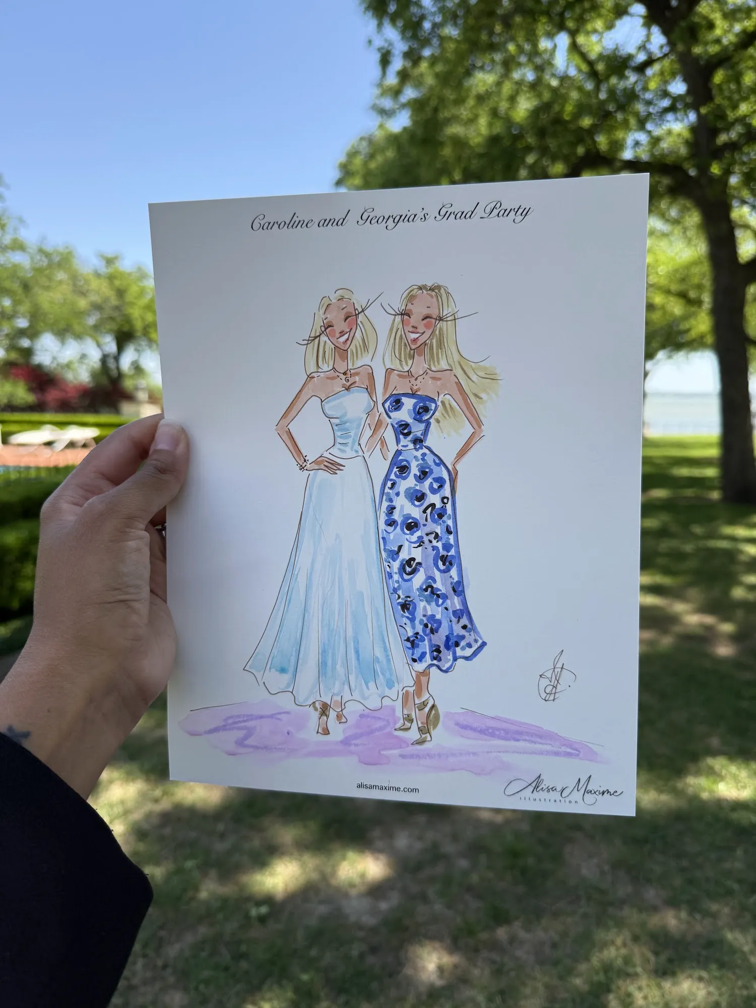 Live fashion sketch 3 from Graduation Party in Dallas