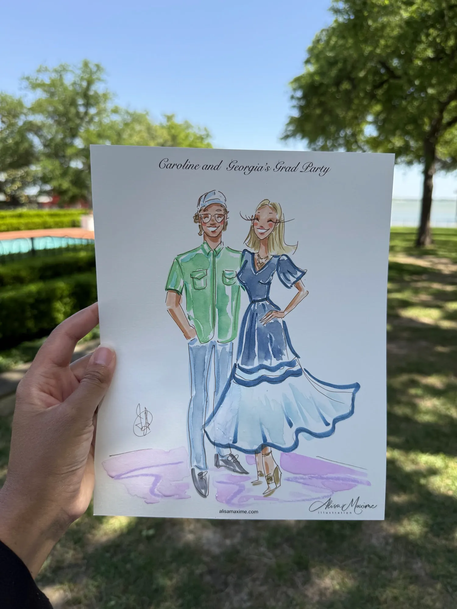 Live fashion sketch 4 from Graduation Party in Dallas