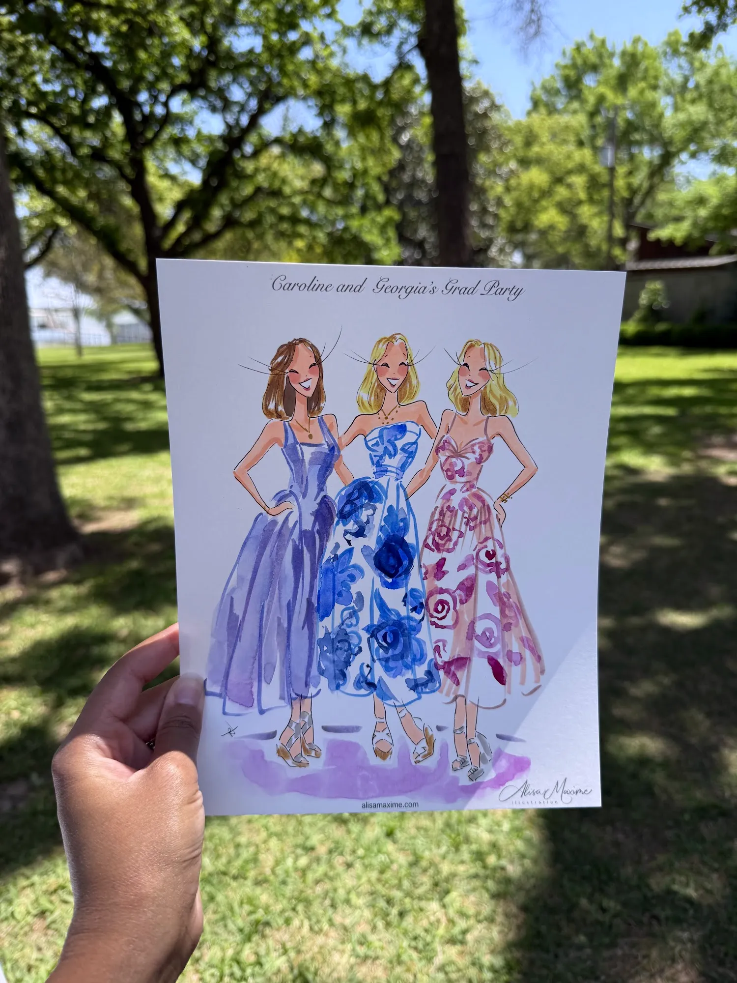 Live fashion sketch 9 from Graduation Party in Dallas