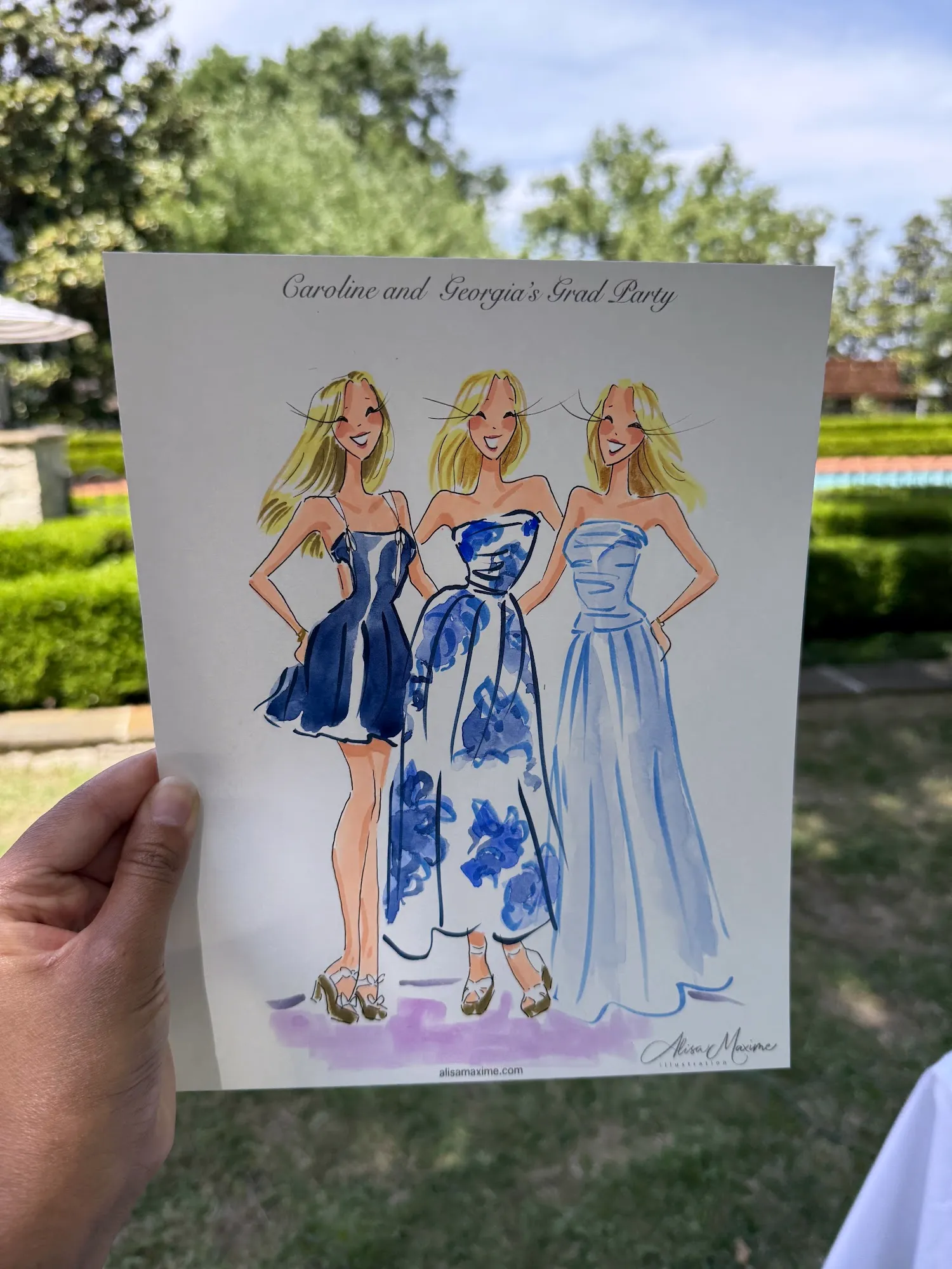 Live fashion sketch 12 from Graduation Party in Dallas