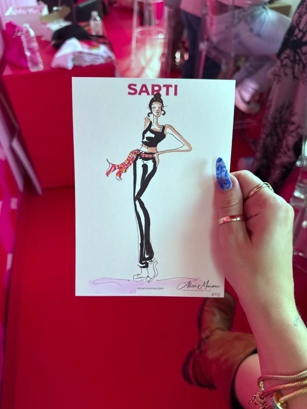 Live fashion sketch 11 from Brand Activation in the Meatpacking District, New York