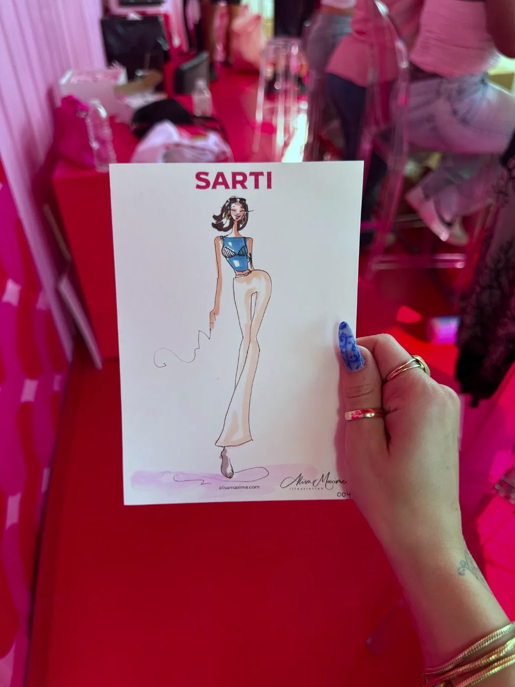 Live fashion sketch 5 from Brand Activation in the Meatpacking District, New York