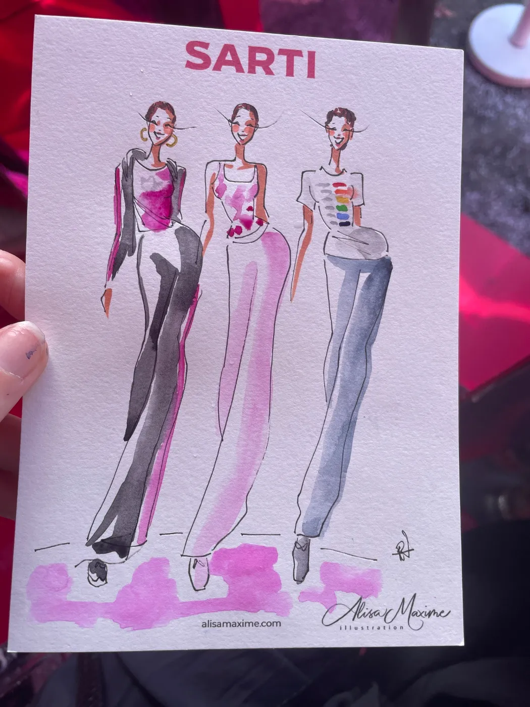Live fashion sketch 7 from Brand Activation in the Meatpacking District, New York