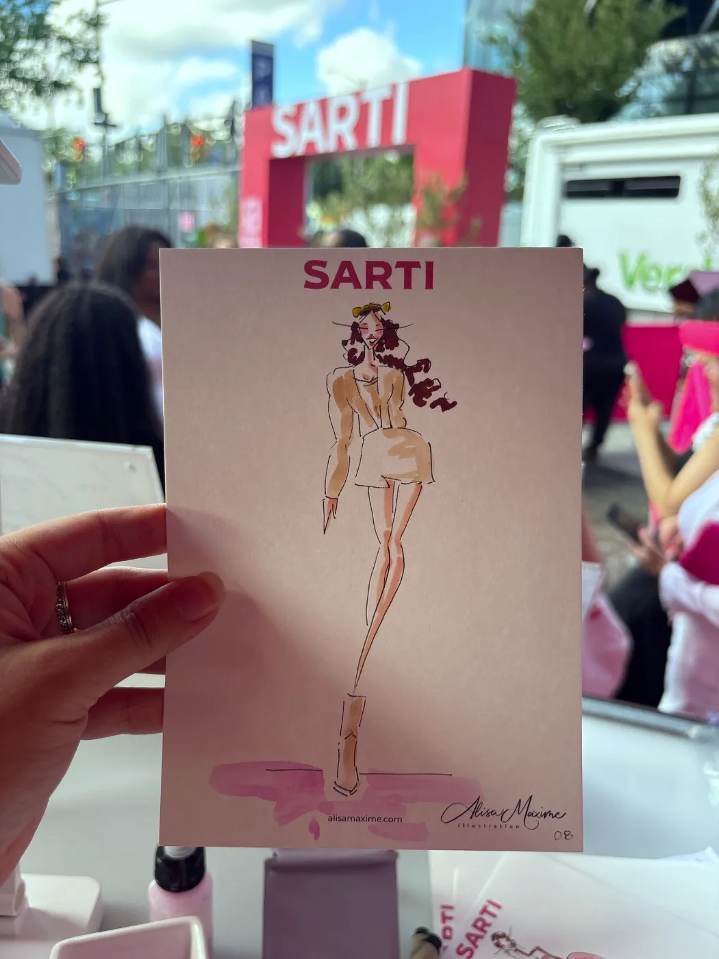 Live fashion sketch 9 from Brand Activation in the Meatpacking District, New York