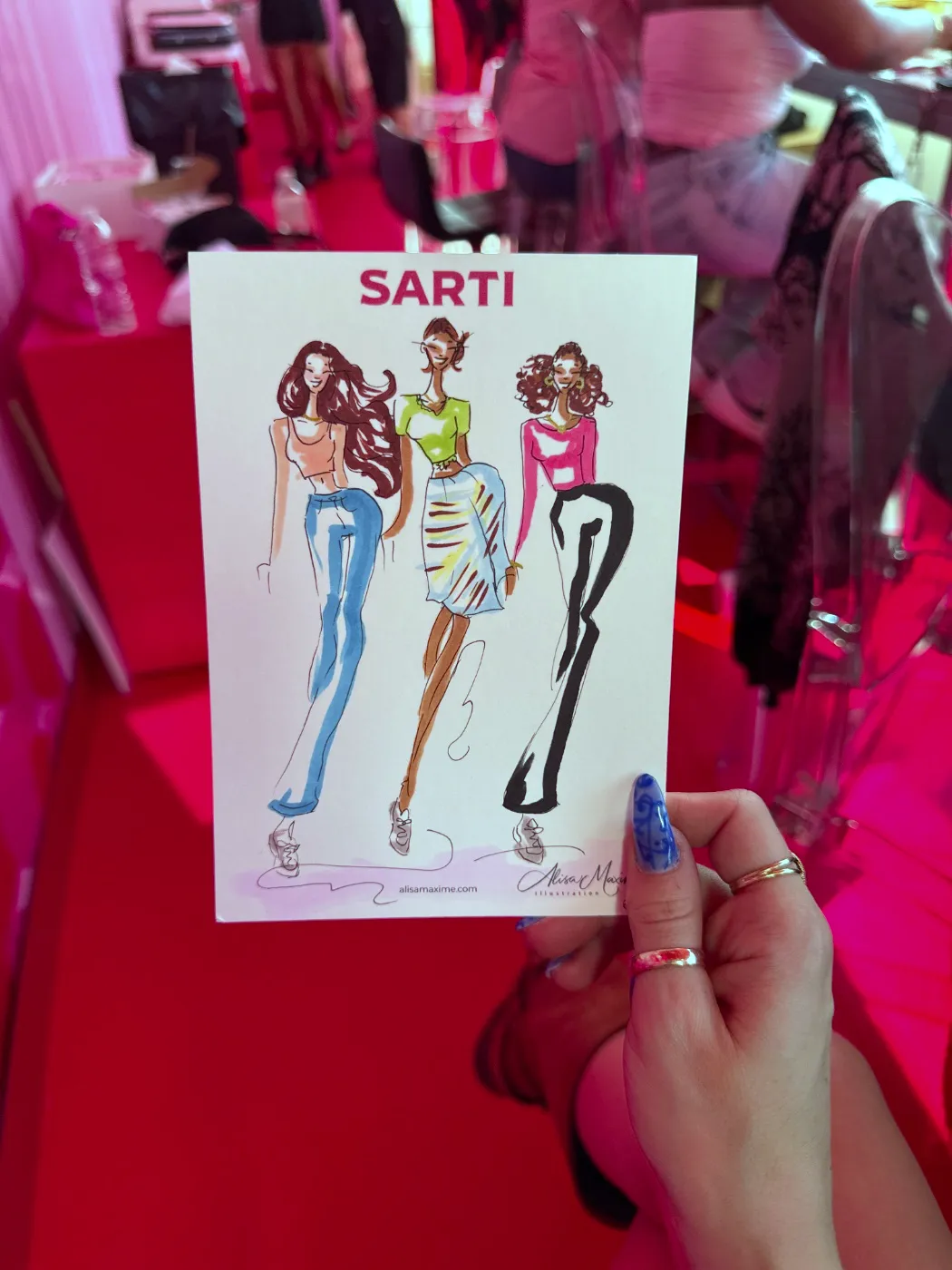 Live fashion sketch 2 from Brand Activation in the Meatpacking District, New York
