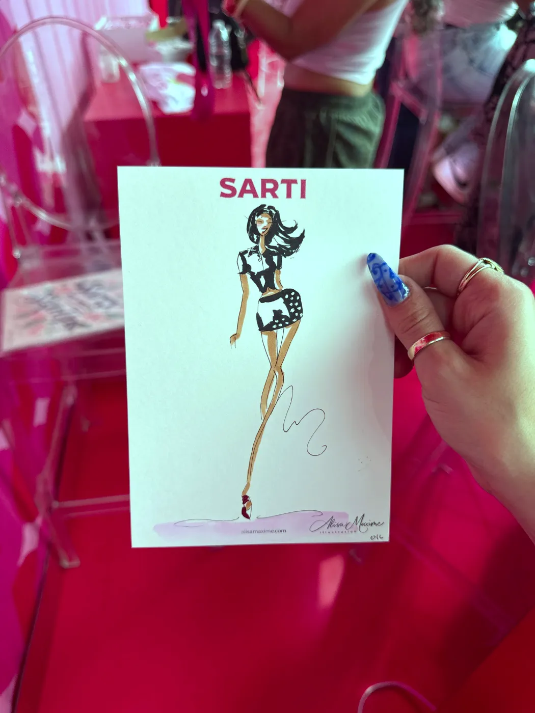 Live fashion sketch 16 from Brand Activation in the Meatpacking District, New York