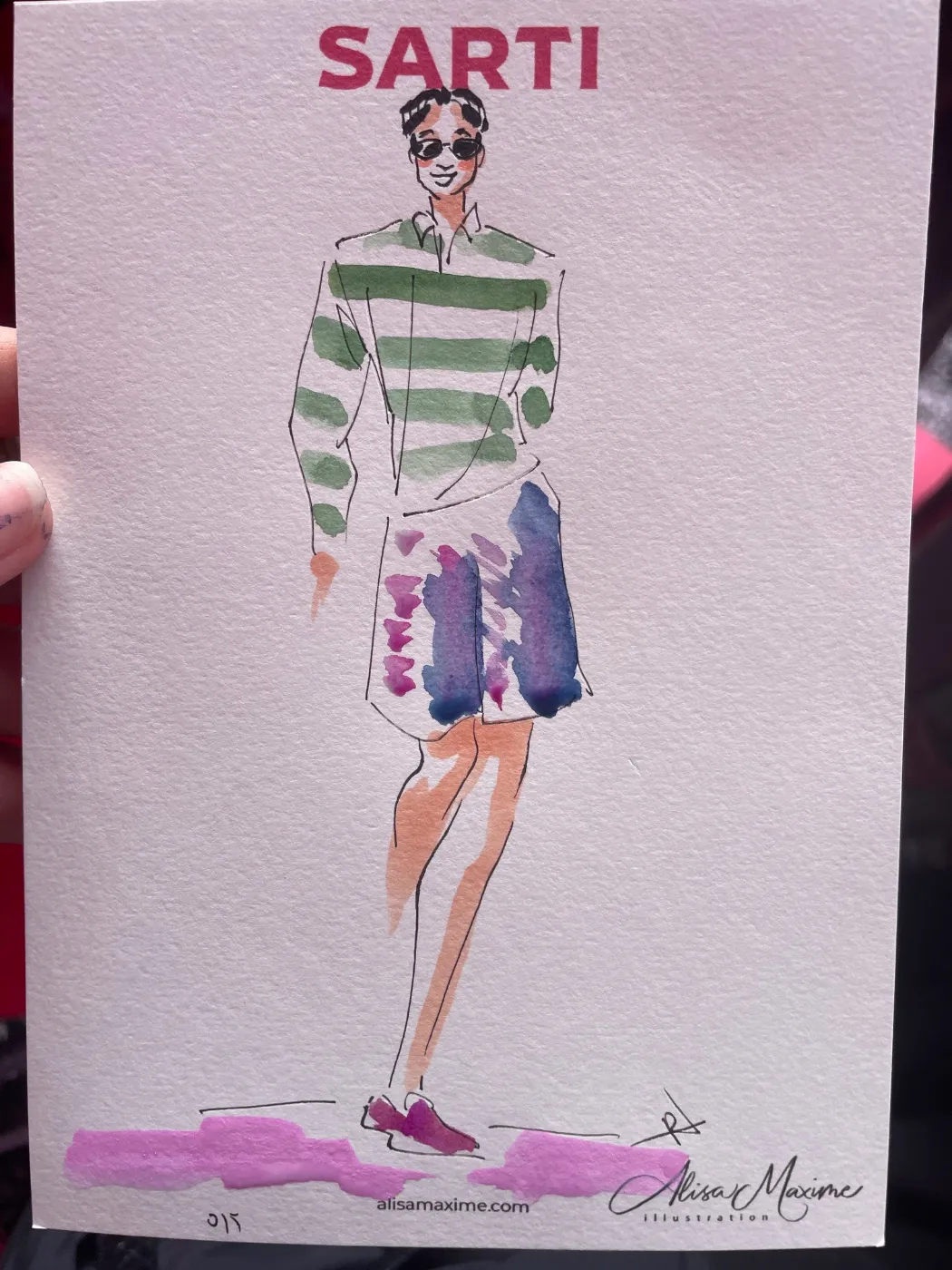 Live sketch from Brand Activation in the Meatpacking District, New York