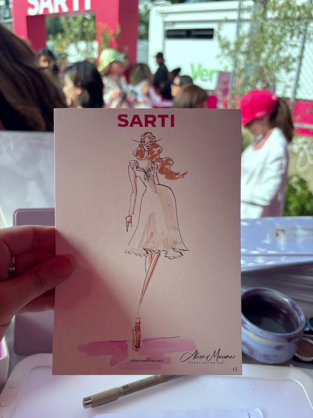 Live fashion sketch 12 from Brand Activation in the Meatpacking District, New York