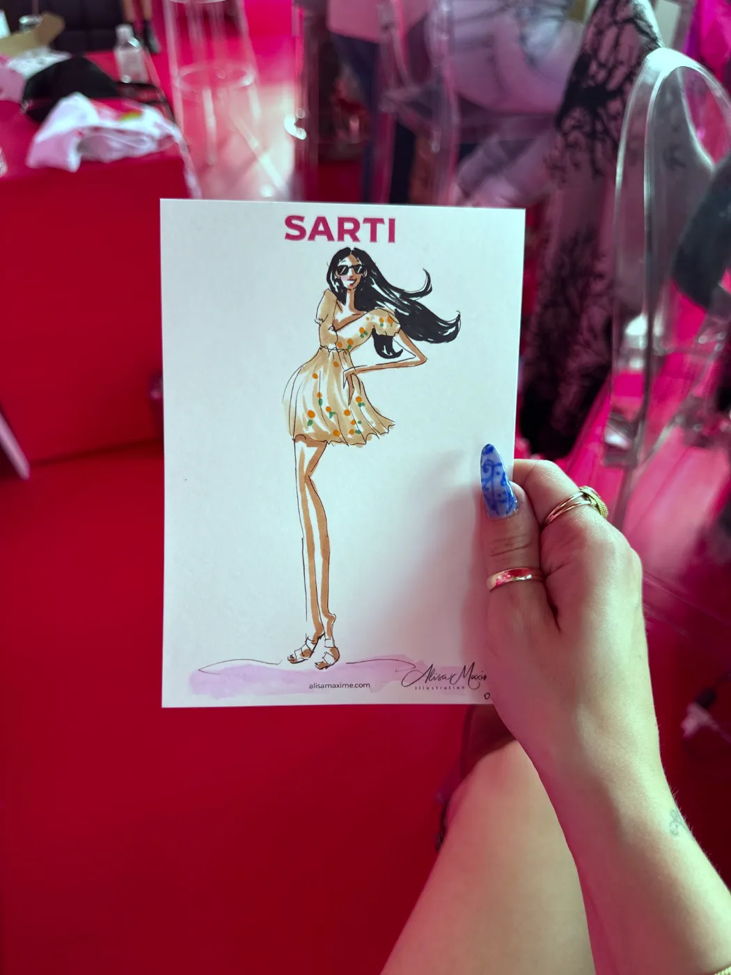 Live fashion sketch 14 from Brand Activation in the Meatpacking District, New York