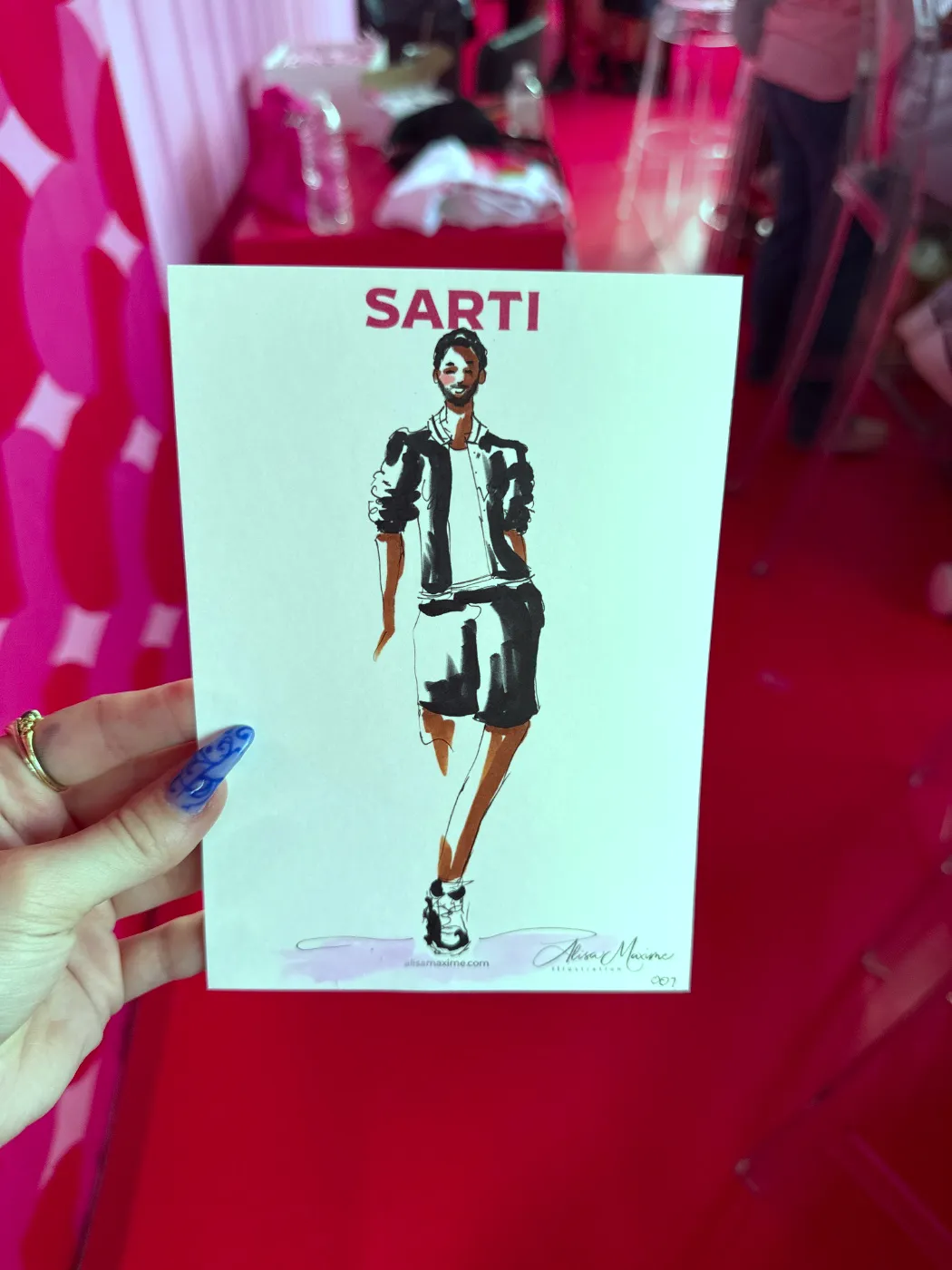 Live fashion sketch 8 from Brand Activation in the Meatpacking District, New York