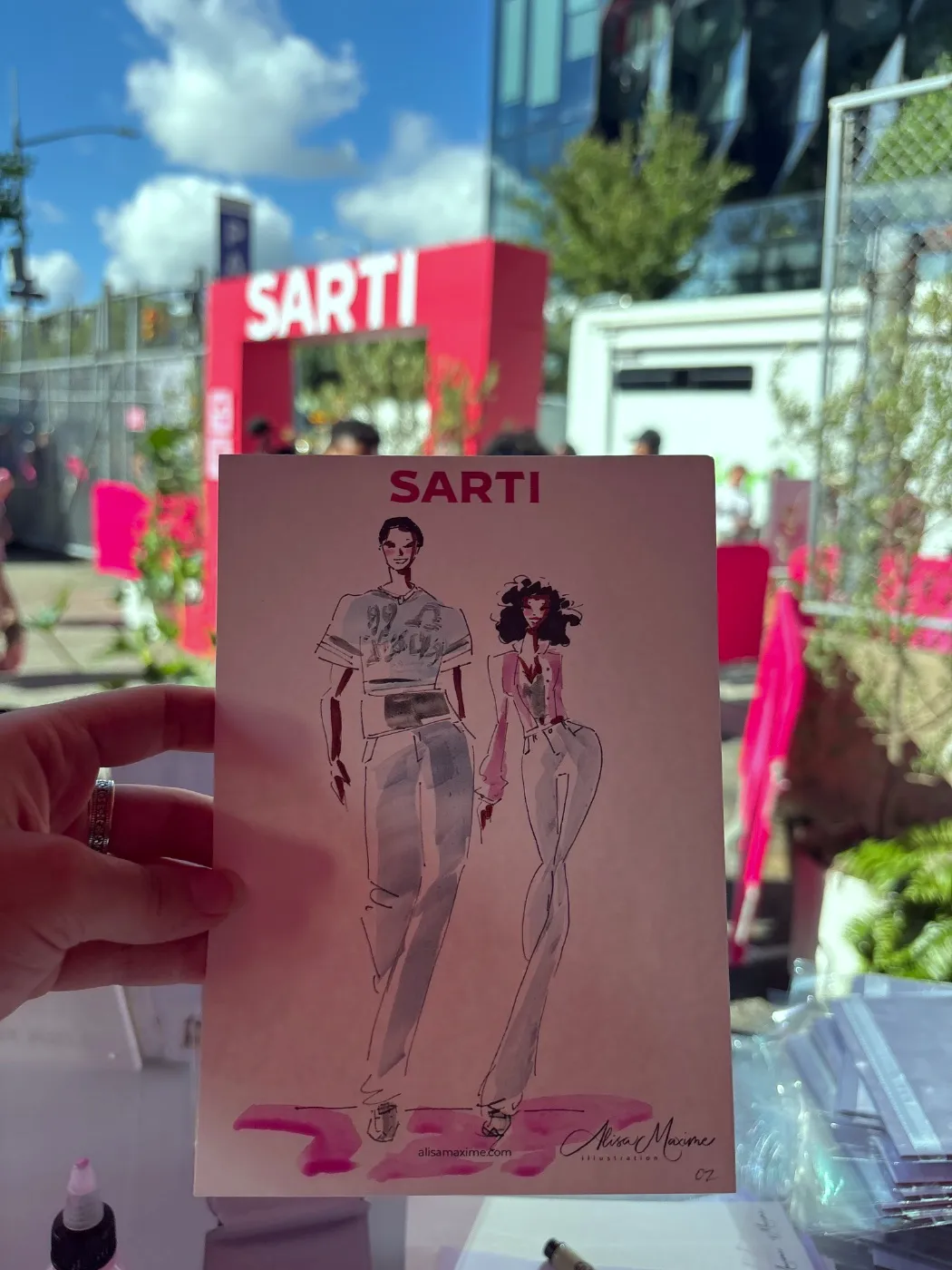 Live fashion sketch 3 from Brand Activation in the Meatpacking District, New York