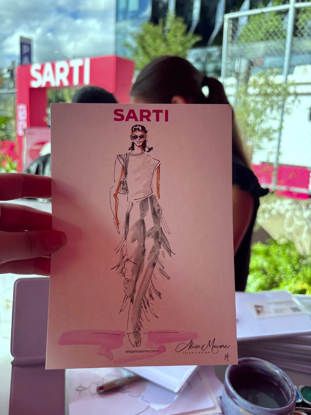 Live fashion sketch 15 from Brand Activation in the Meatpacking District, New York