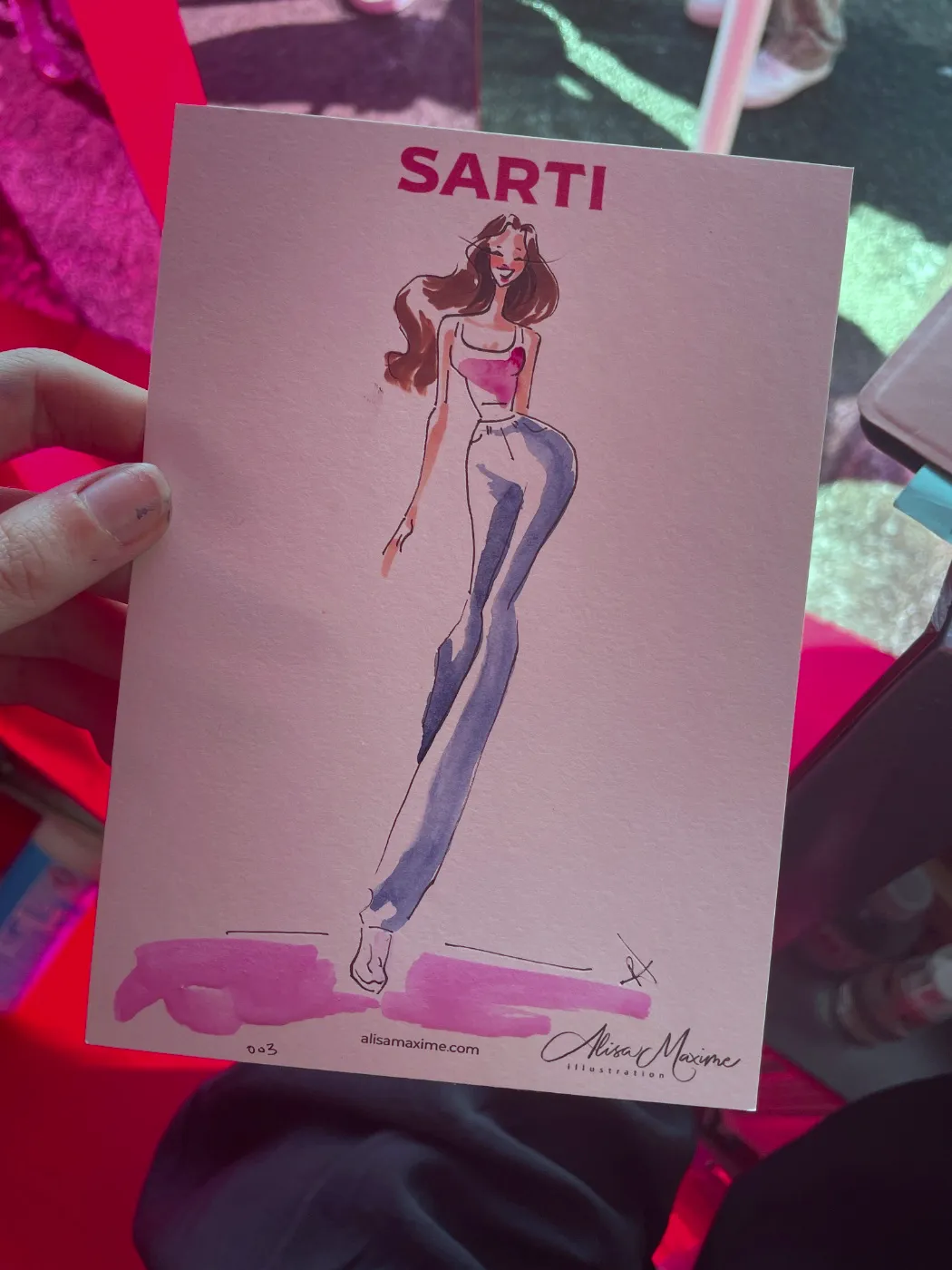 Live fashion sketch 4 from Brand Activation in the Meatpacking District, New York