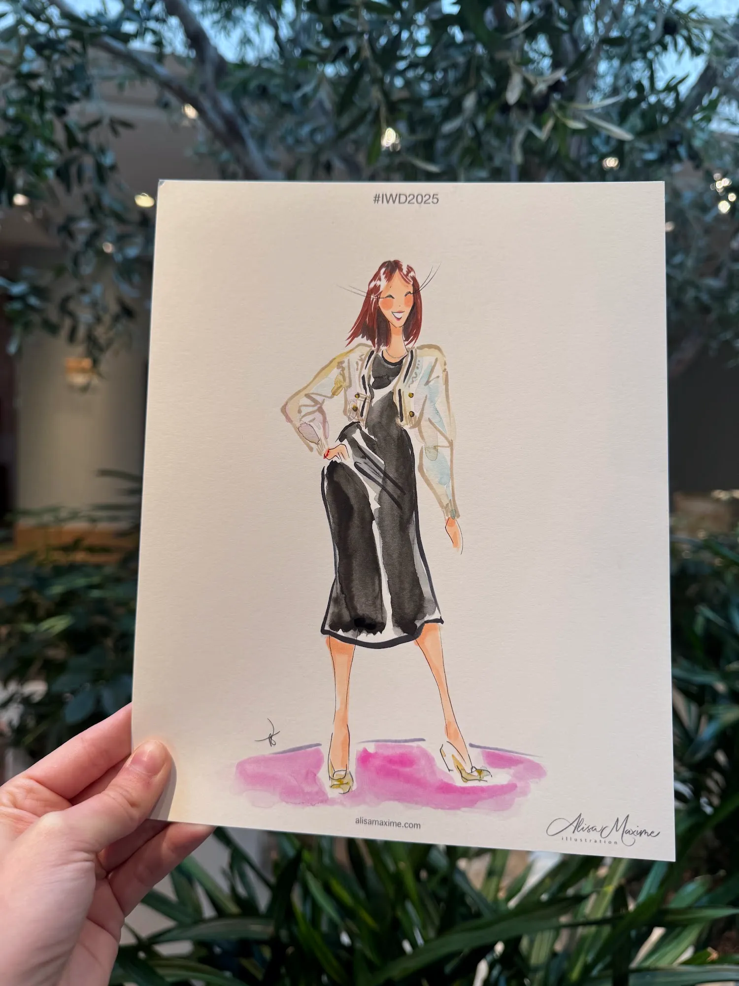Live fashion sketch 13 from International Women's Day Celebration in Dallas