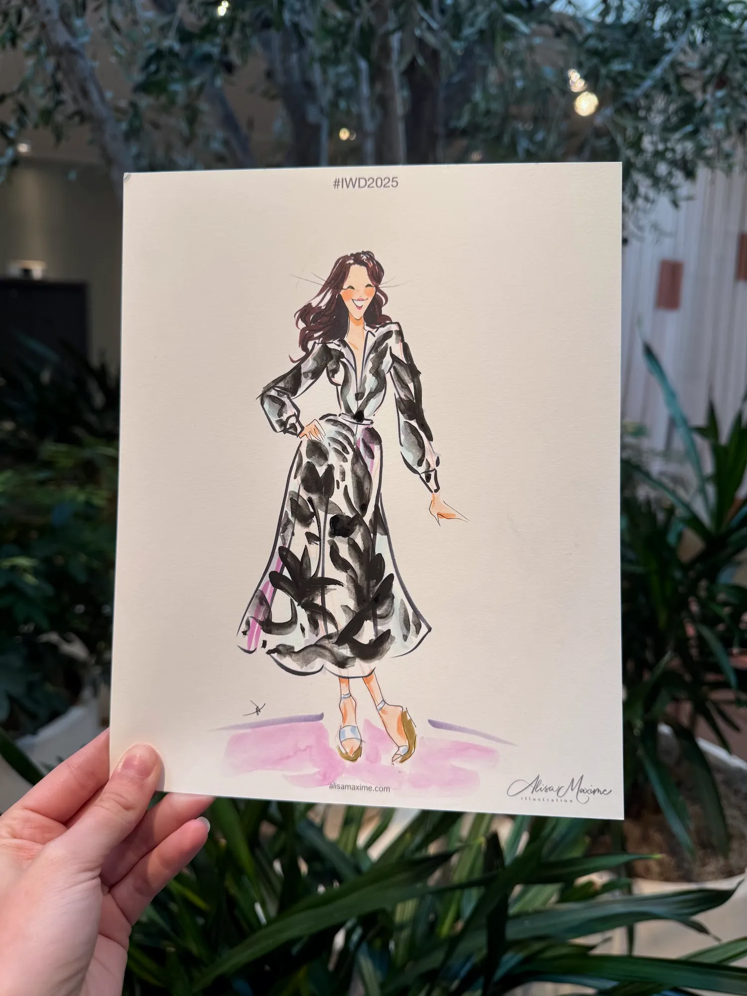 Live fashion sketch 15 from International Women's Day Celebration in Dallas