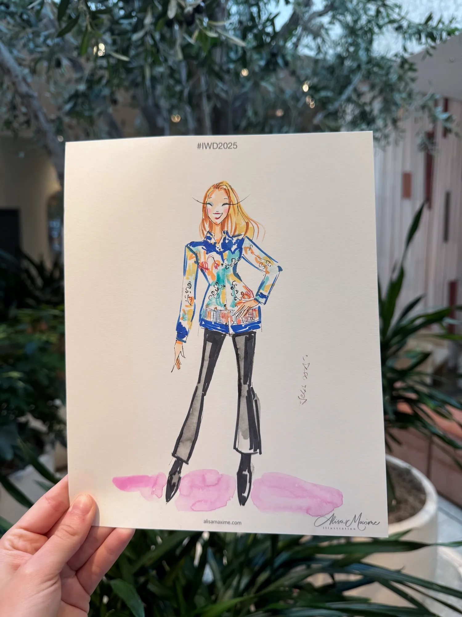 Live fashion sketch 8 from International Women's Day Celebration in Dallas