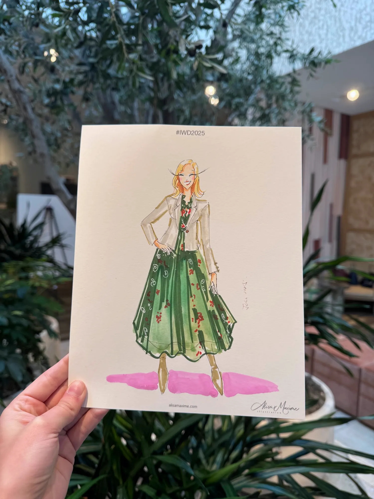 Live fashion sketch 10 from International Women's Day Celebration in Dallas